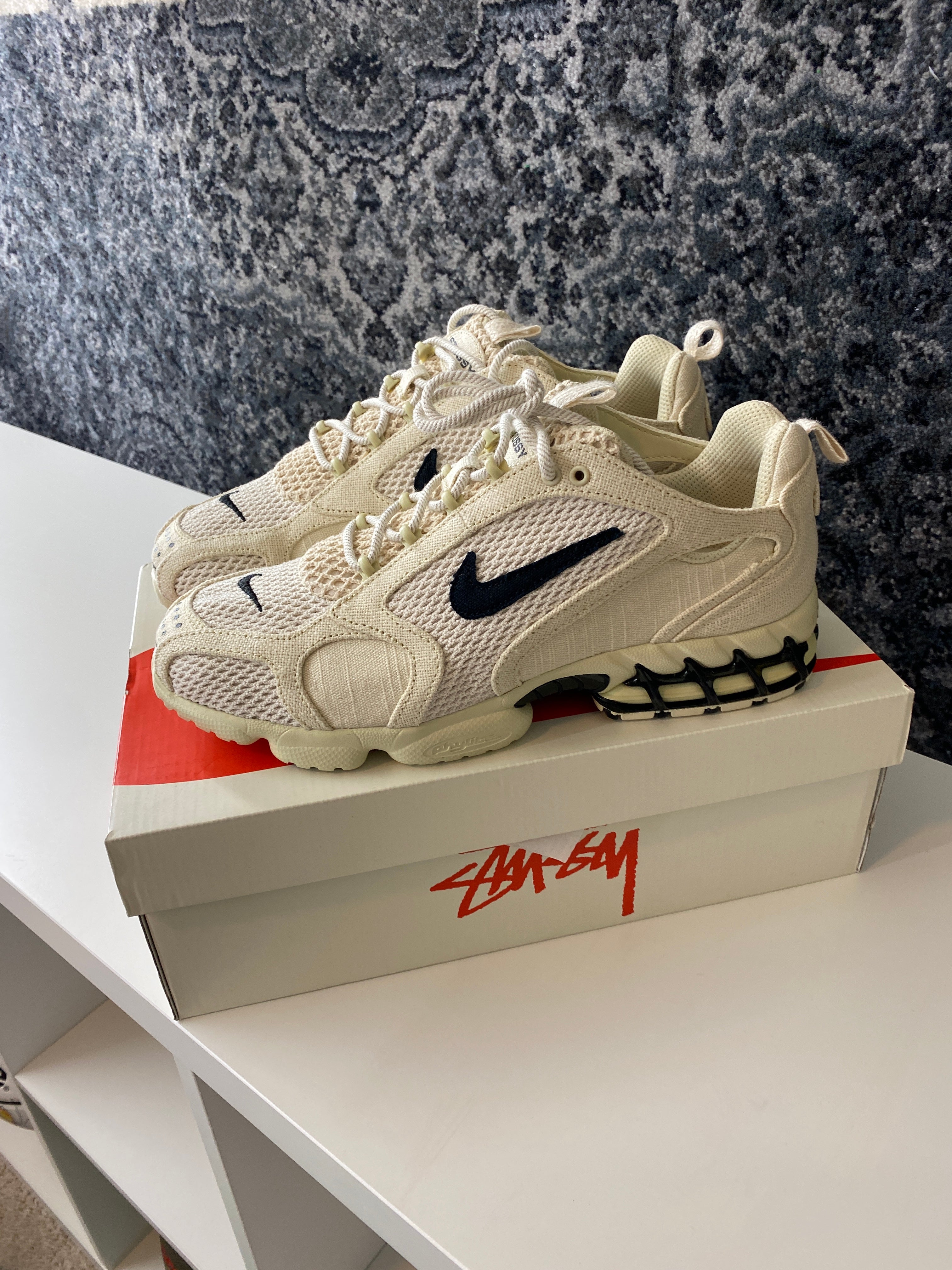 Nike  Spiridon Cage 2 Stussy Fossil Sz 11