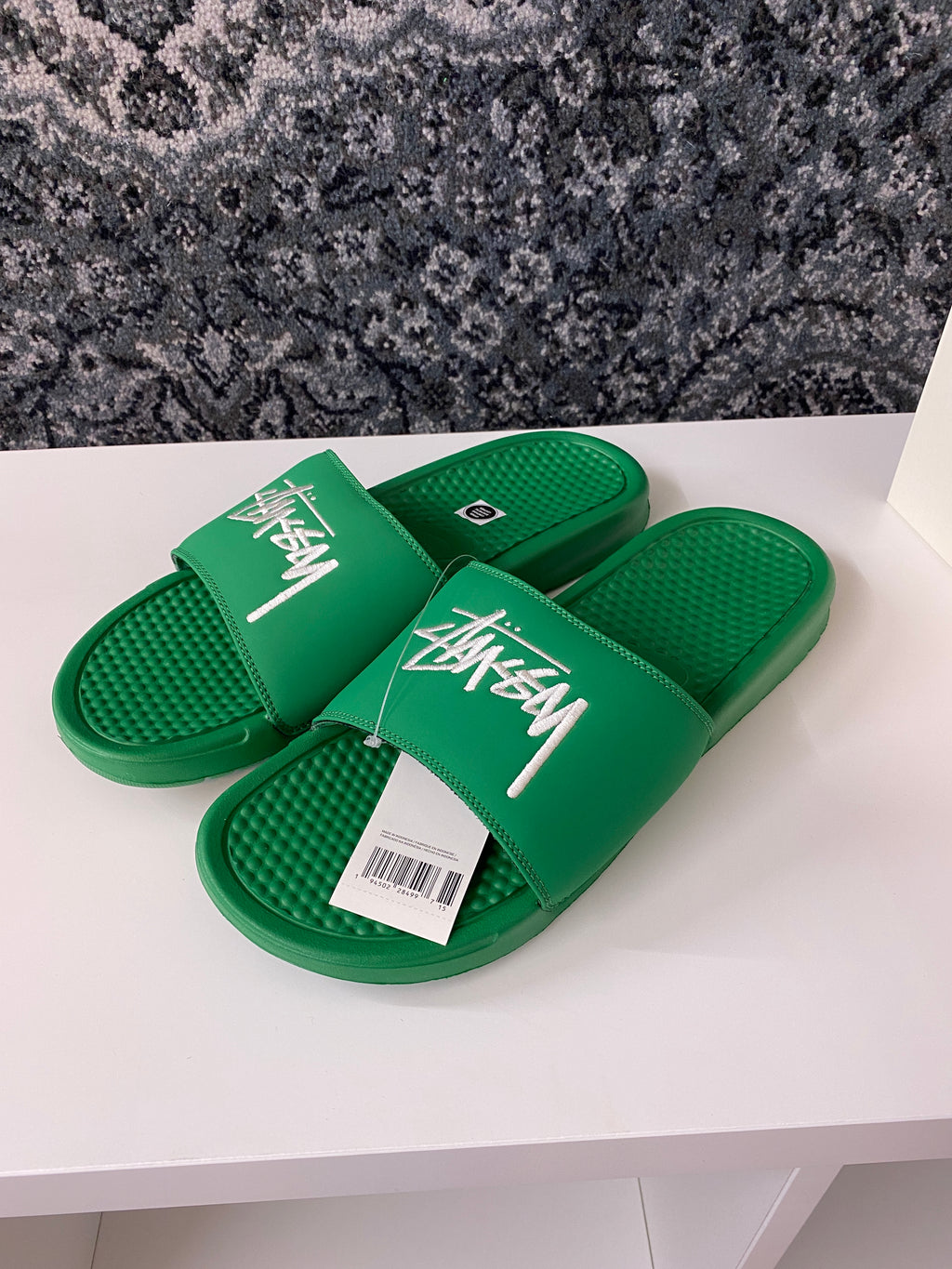 Nike Benassi Stussy Green Sz 11