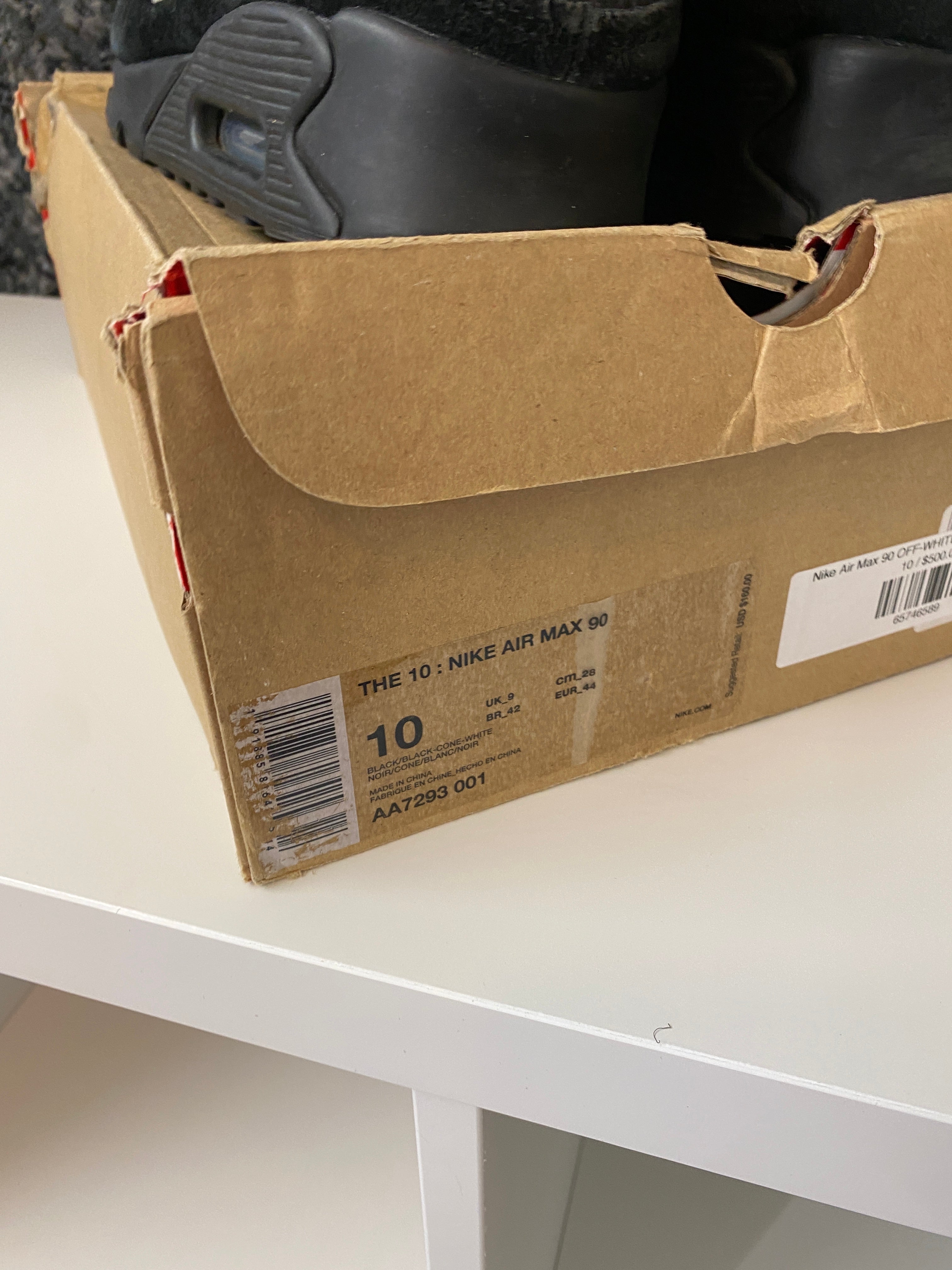 Nike Off White Air Max 90 Black
