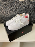 Nike Air Force 1 Low Supreme White Sz 12