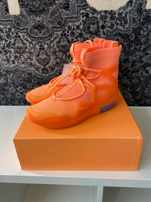 Nike Air Fear Of God 1 Orange Pulse Sz 10.5