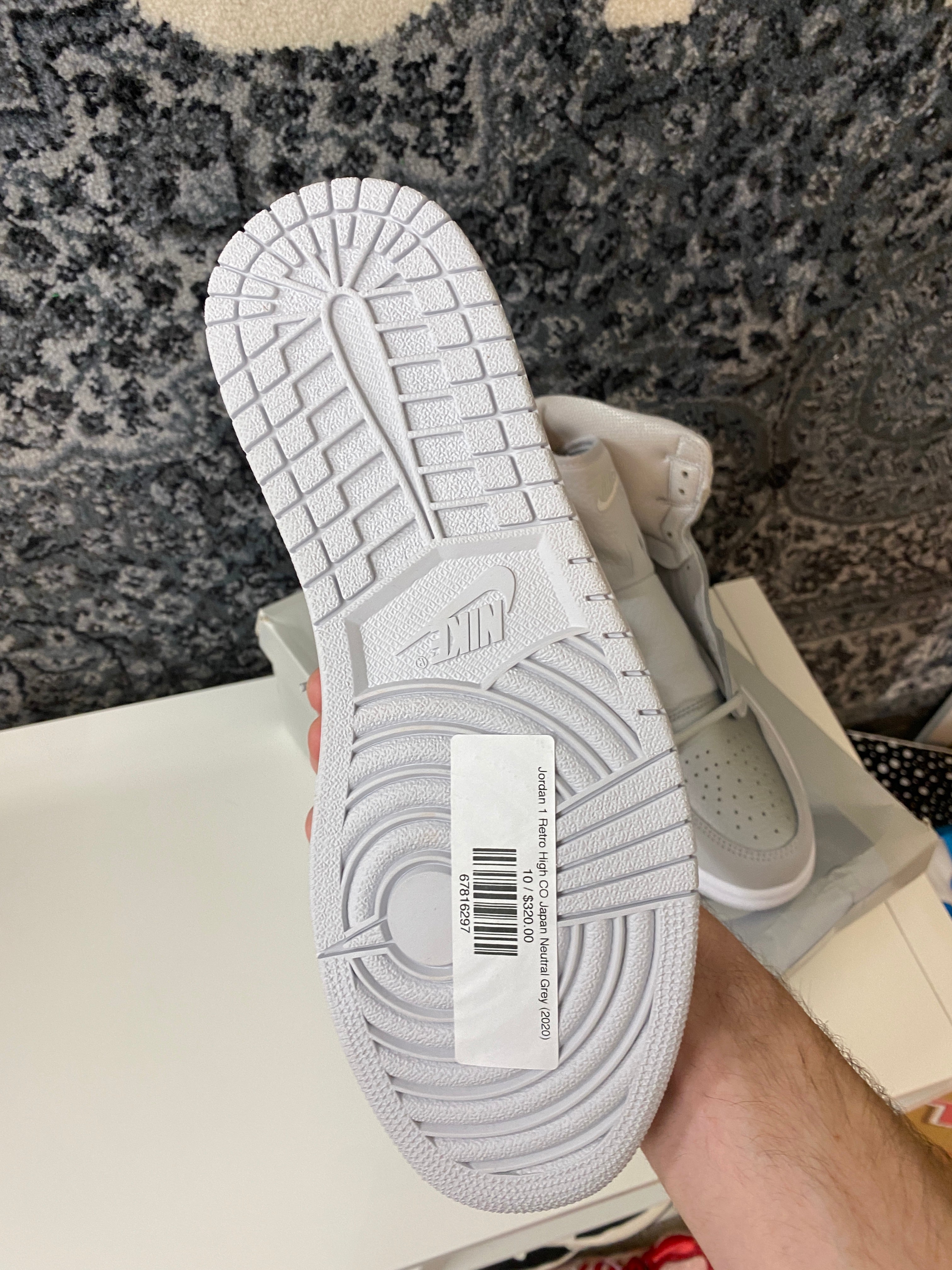 Jordan 1 Retro High CO Japan Neutral Grey (2020) Sz 10
