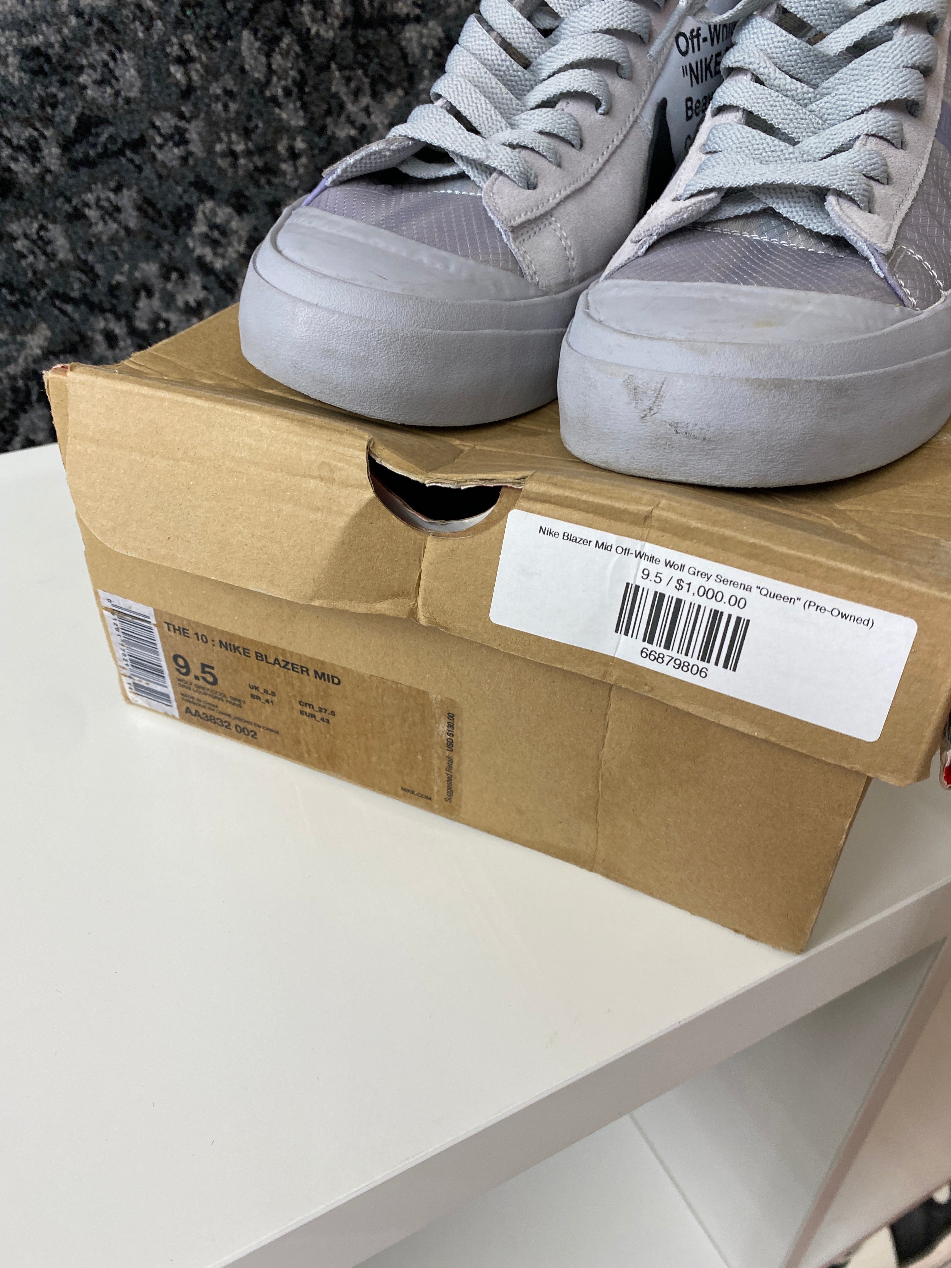 Nike Off-White Blazer Serena Williams Sz 9.5