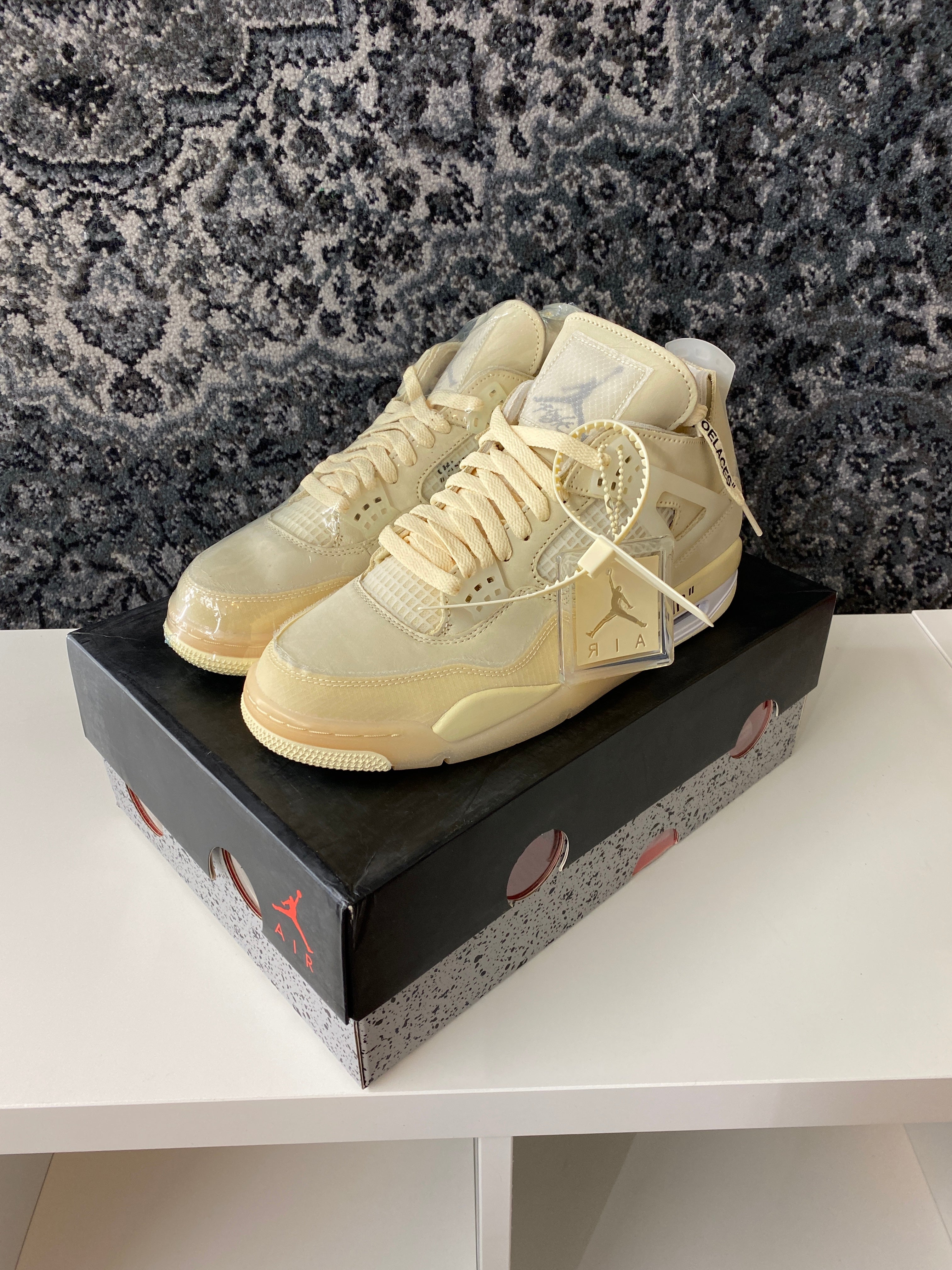 Jordan 4 Retro Off-White Sail (W 10.5) Mens Sz 9