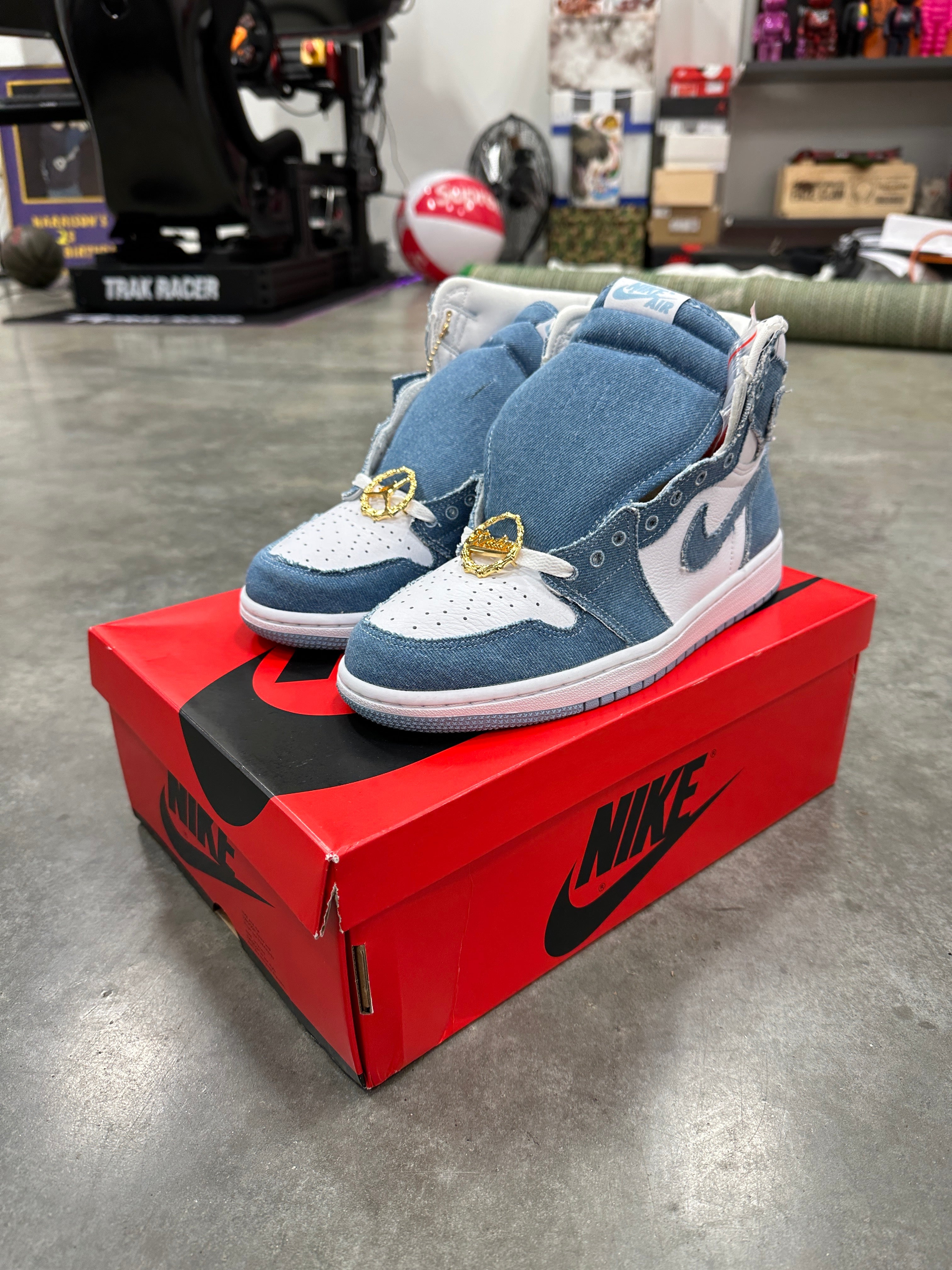 Jordan 1 High OG Denim (W)10 Mens Sz 8.5
