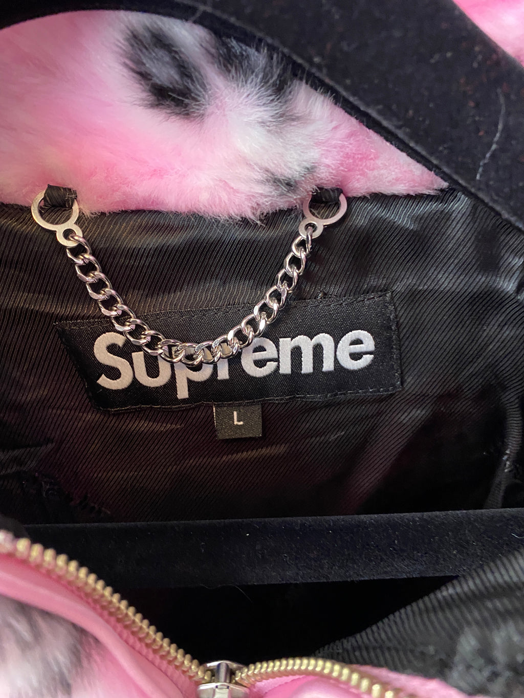 Supreme Bandana Faux Fur Sz L