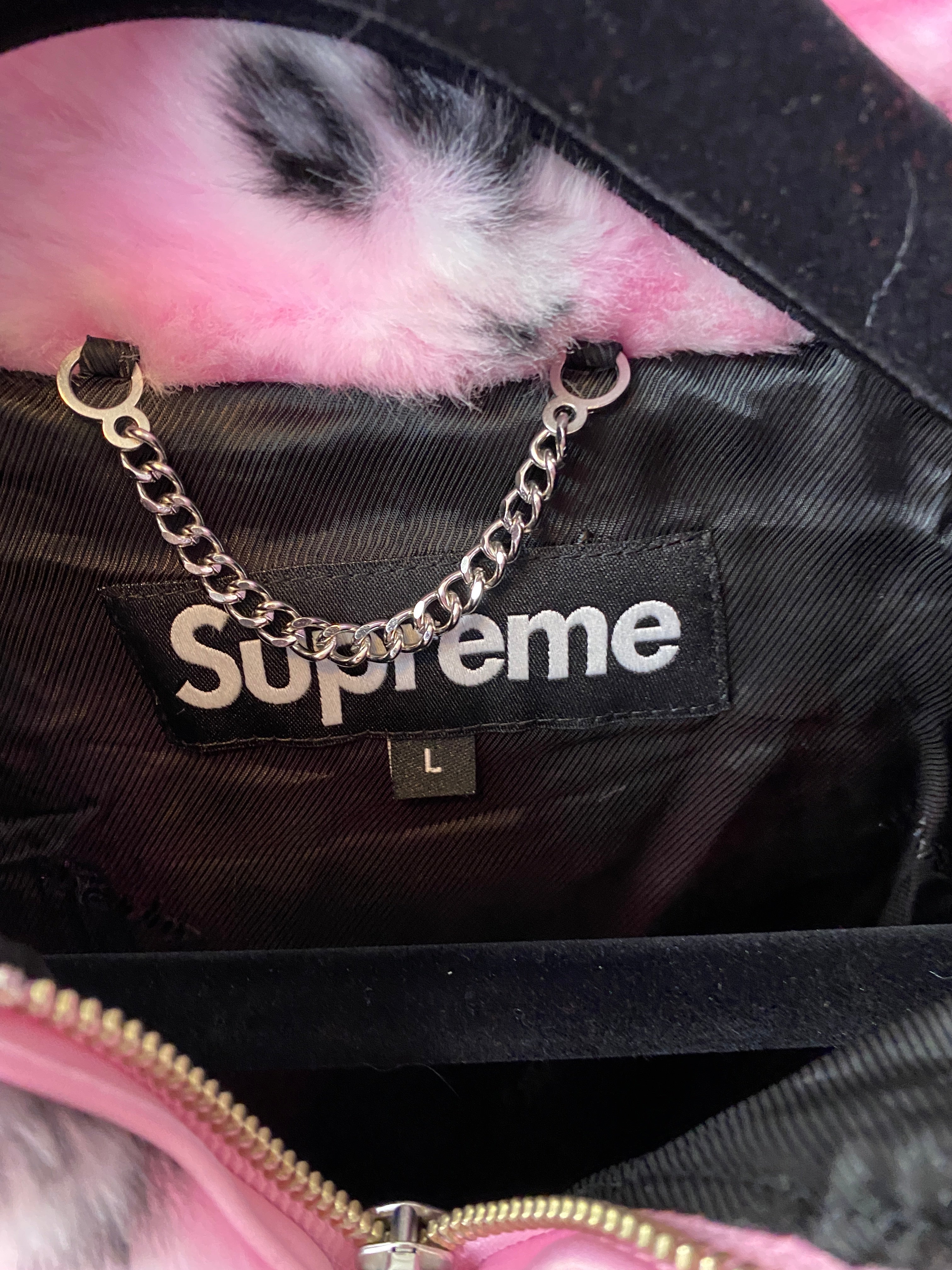 Supreme Bandana Faux Fur Sz L