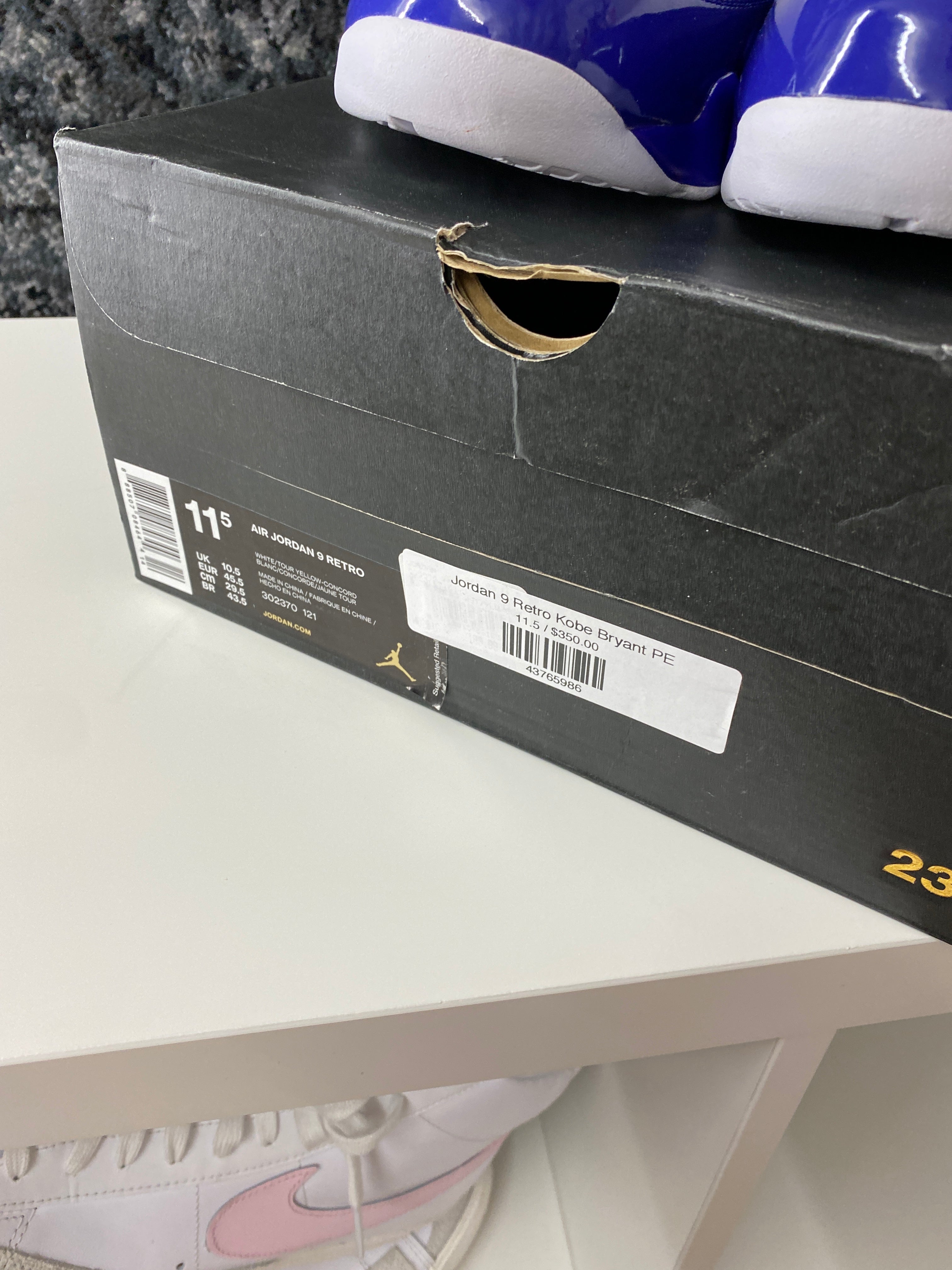 Jordan 9 Kobe PE Sz 11.5