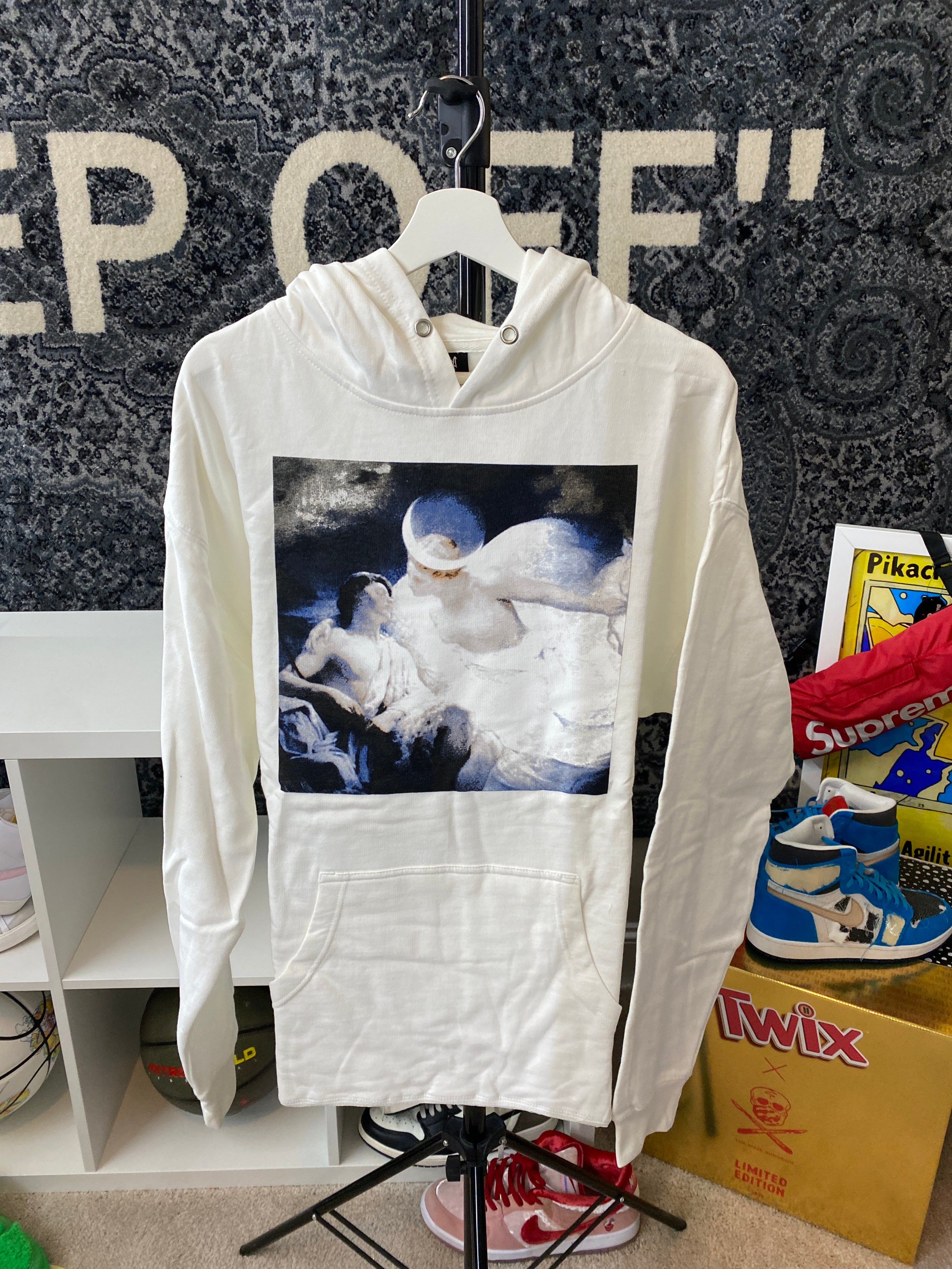 Revenge White Graphic Hoodie Sz XL
