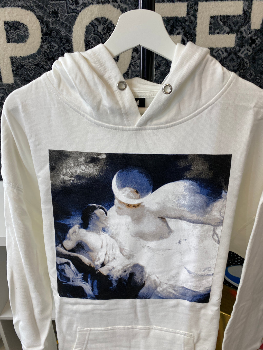 Revenge White Graphic Hoodie Sz XL
