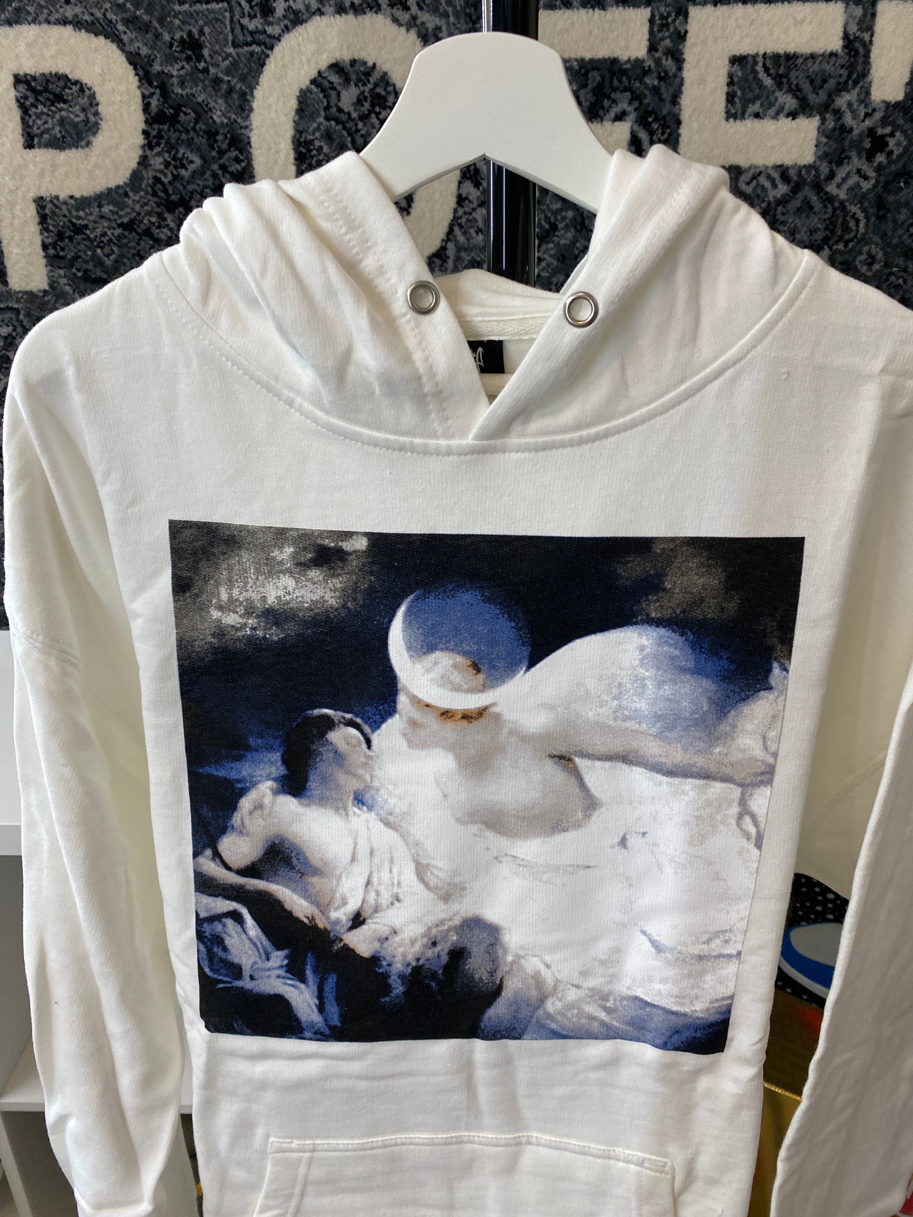 Revenge White Graphic Hoodie Sz XL