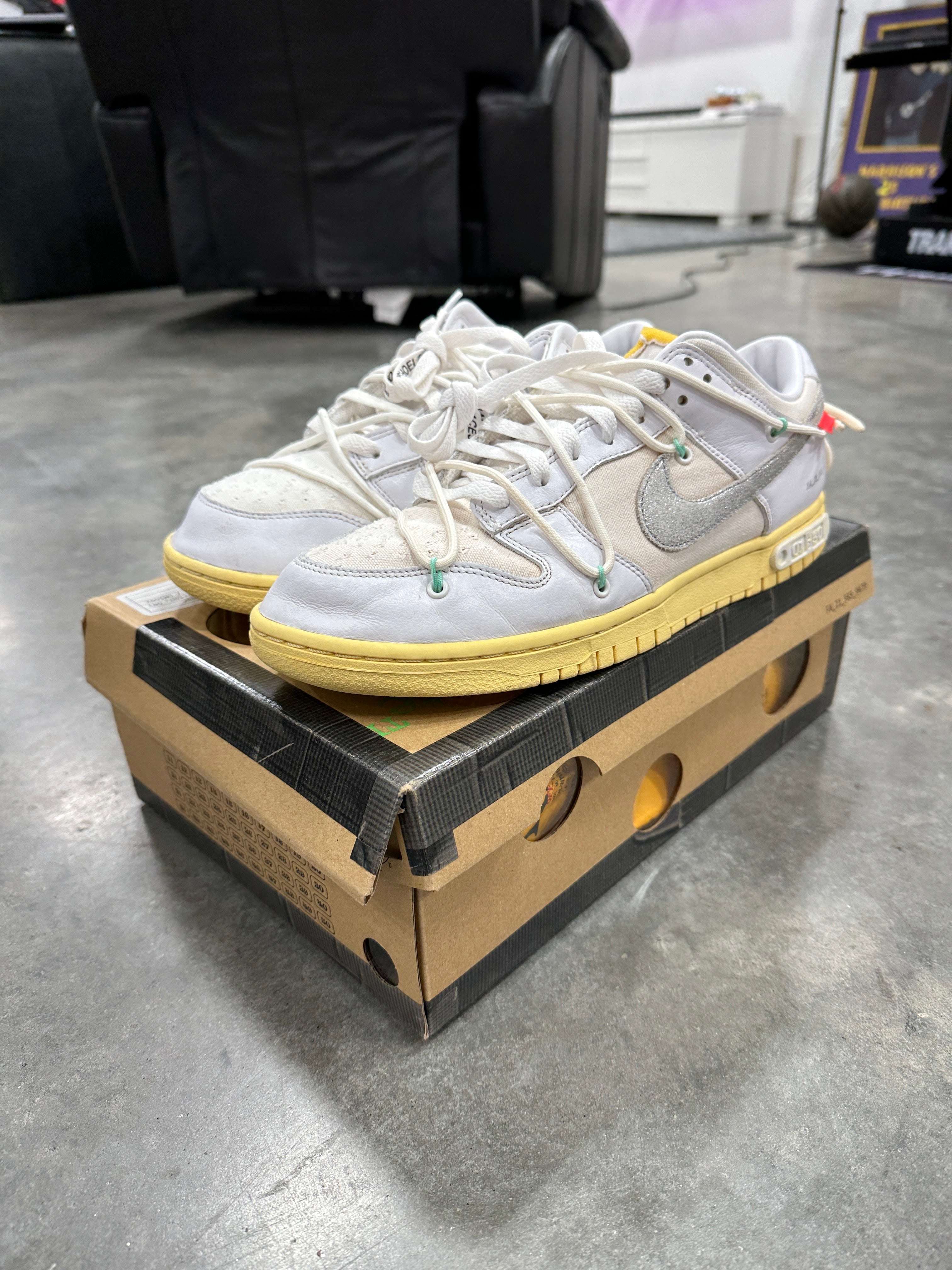 Nike x Off White dunk Low Lot 1/50 Sz 11 (READ DESCRIPTION)