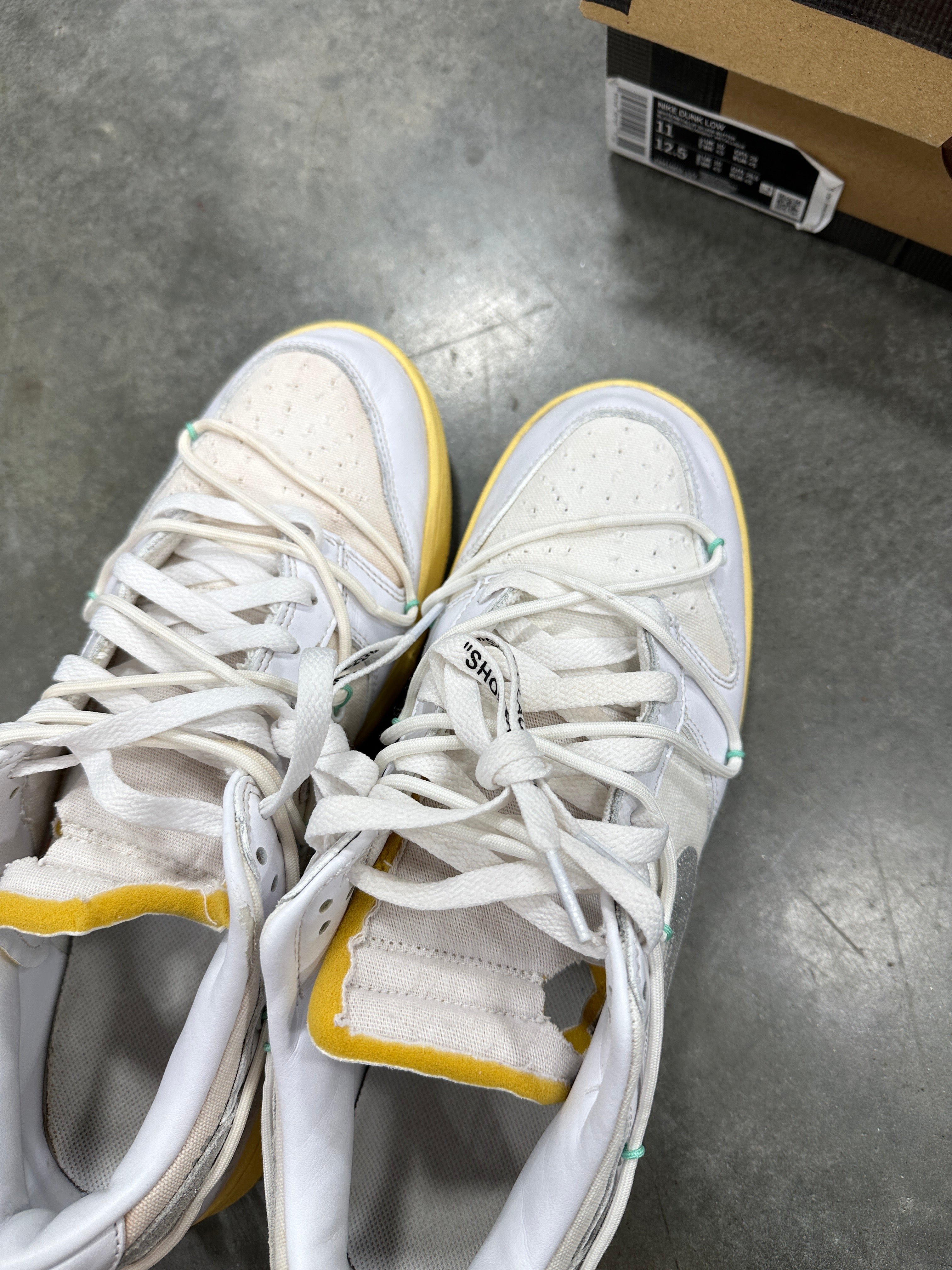 Nike x Off White dunk Low Lot 1/50 Sz 11 (READ DESCRIPTION)