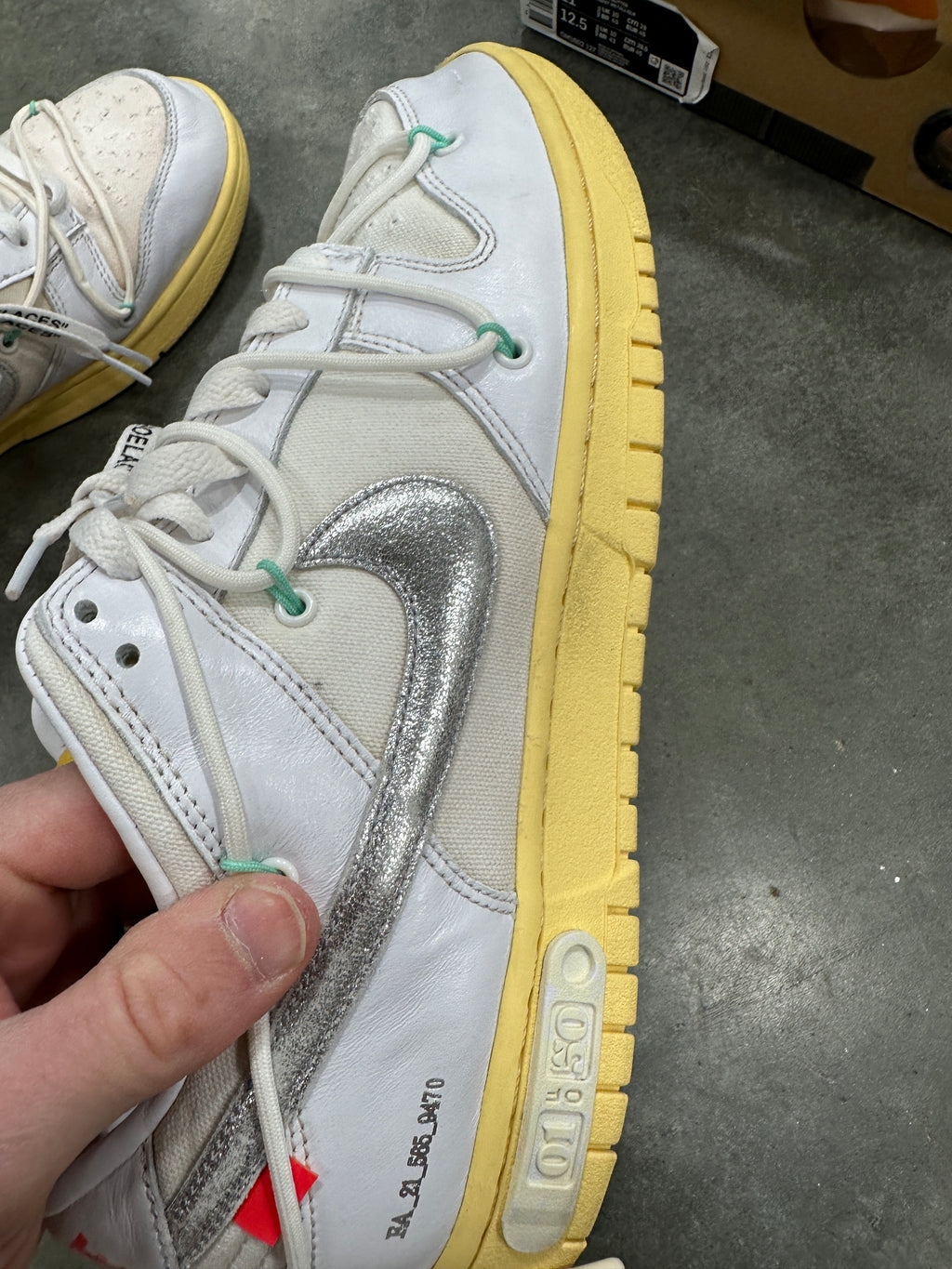 Nike x Off White dunk Low Lot 1/50 Sz 11 (READ DESCRIPTION)
