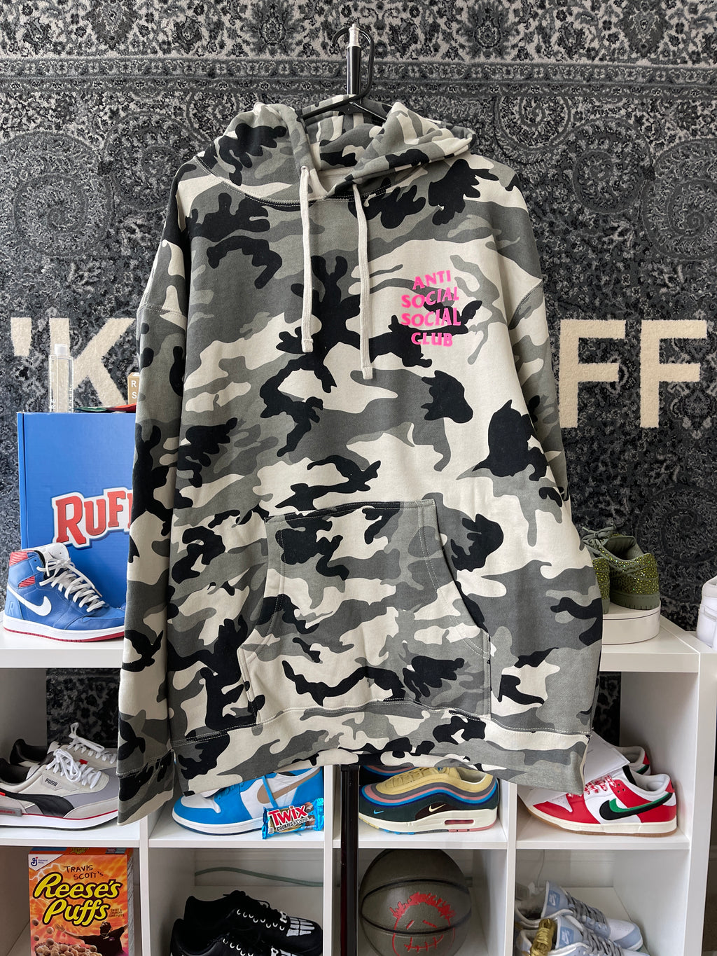 ASSC Camo/Pink Hoodie Sz XL