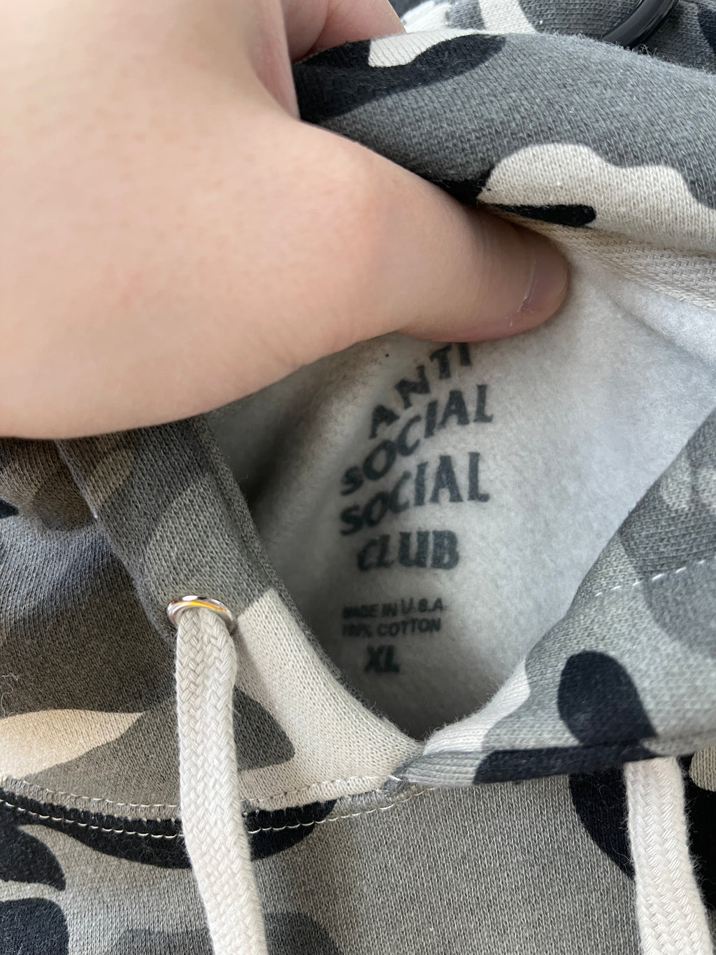 ASSC Camo/Pink Hoodie Sz XL