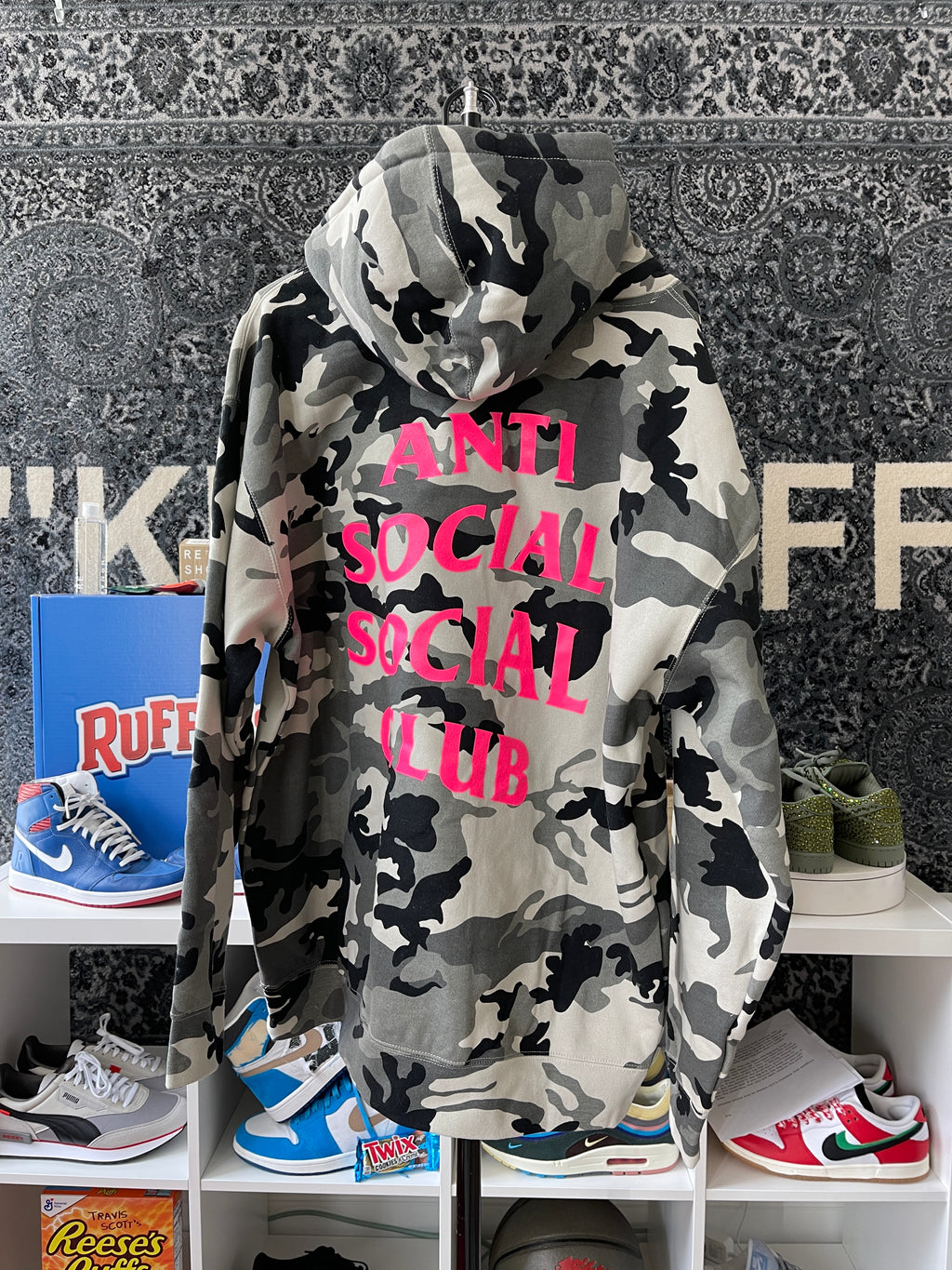 ASSC Camo/Pink Hoodie Sz XL