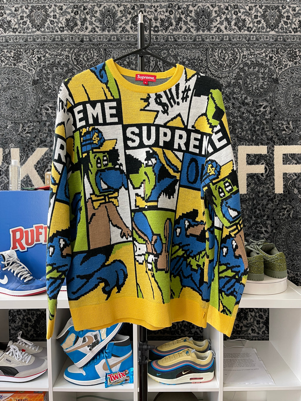 Supreme Cartoon Sweater Multicolor Sz M