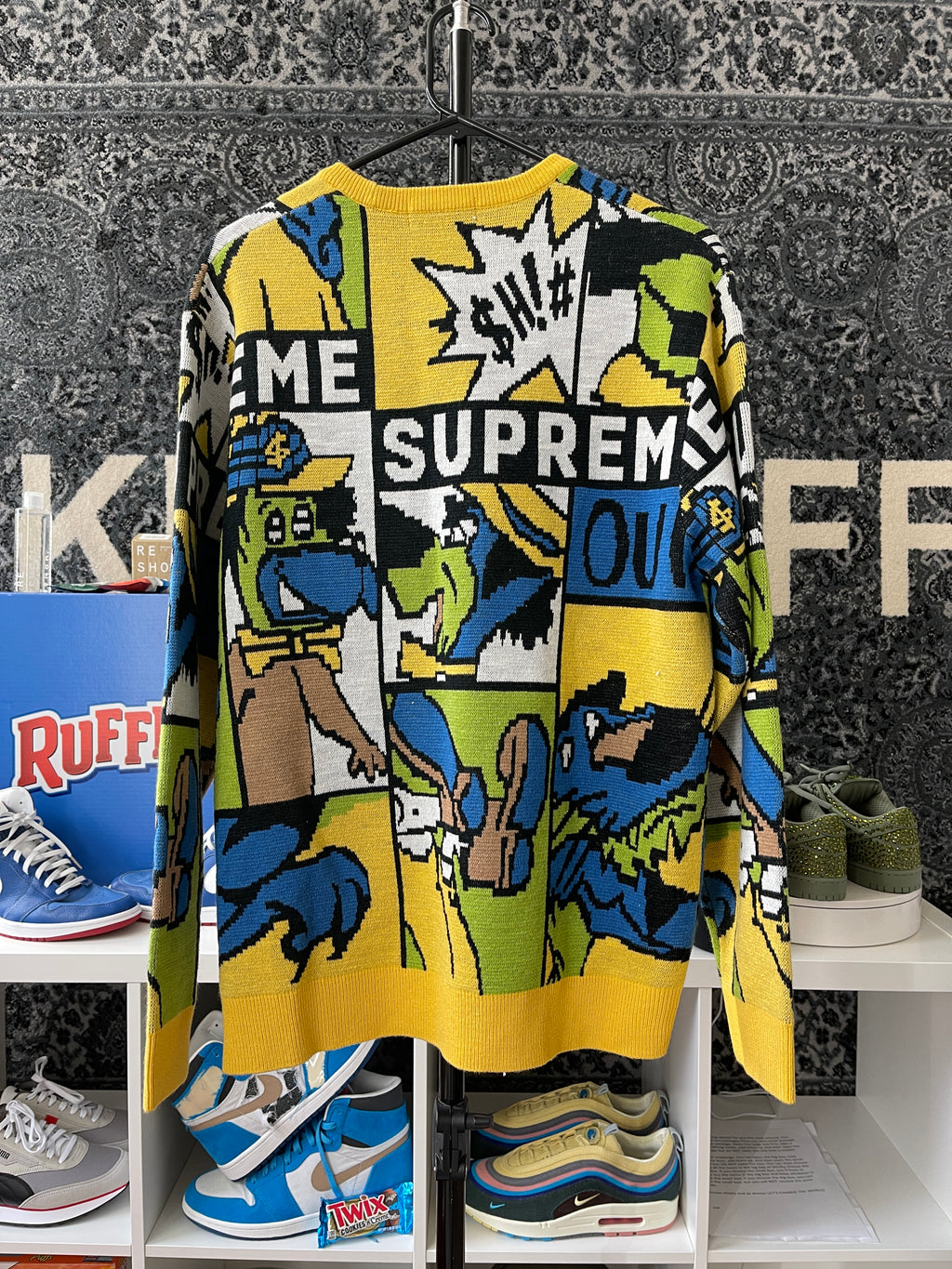 Supreme Cartoon Sweater Multicolor Sz M