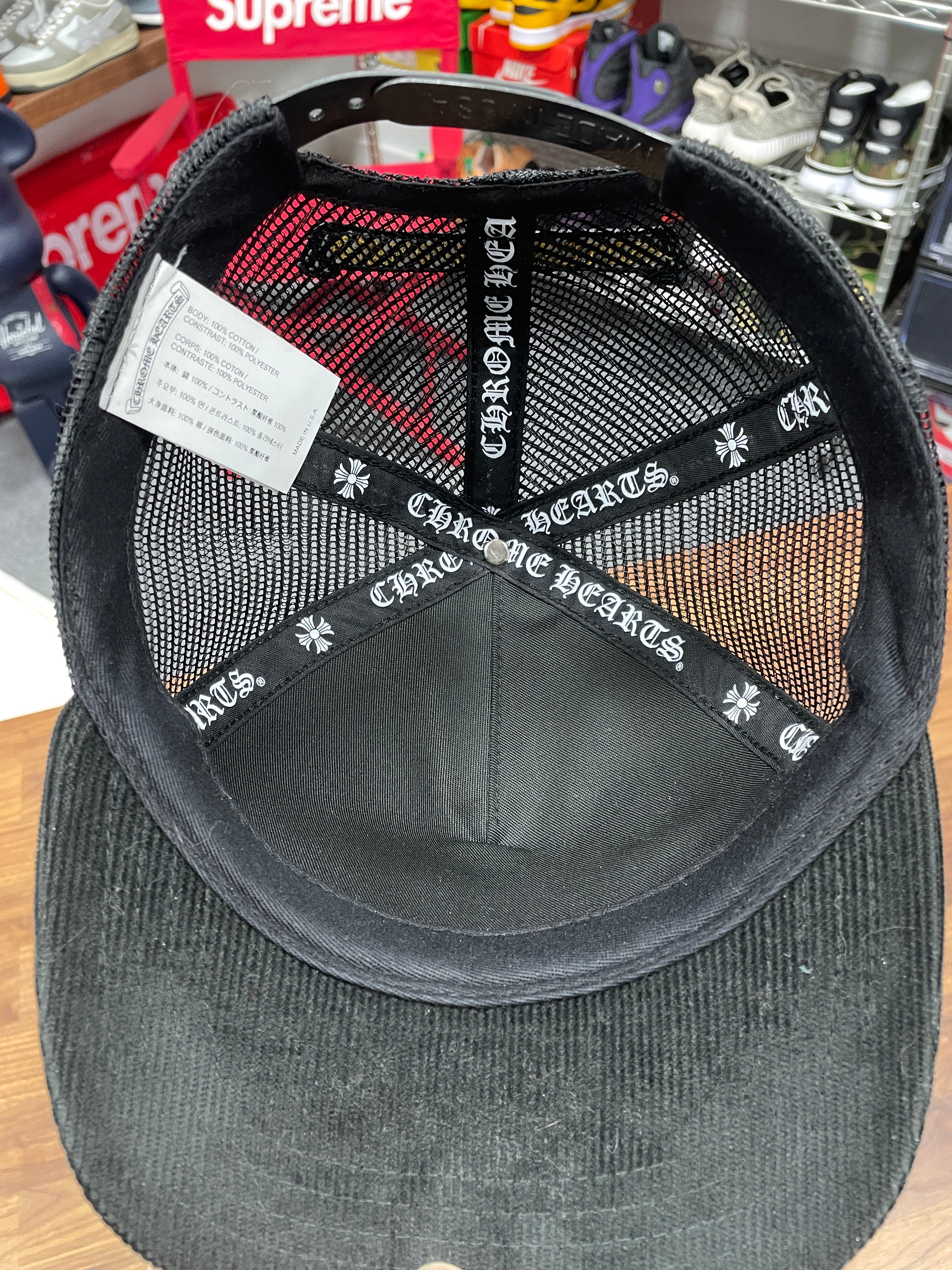 Chrome Hearts Corduroy Trucker Hat