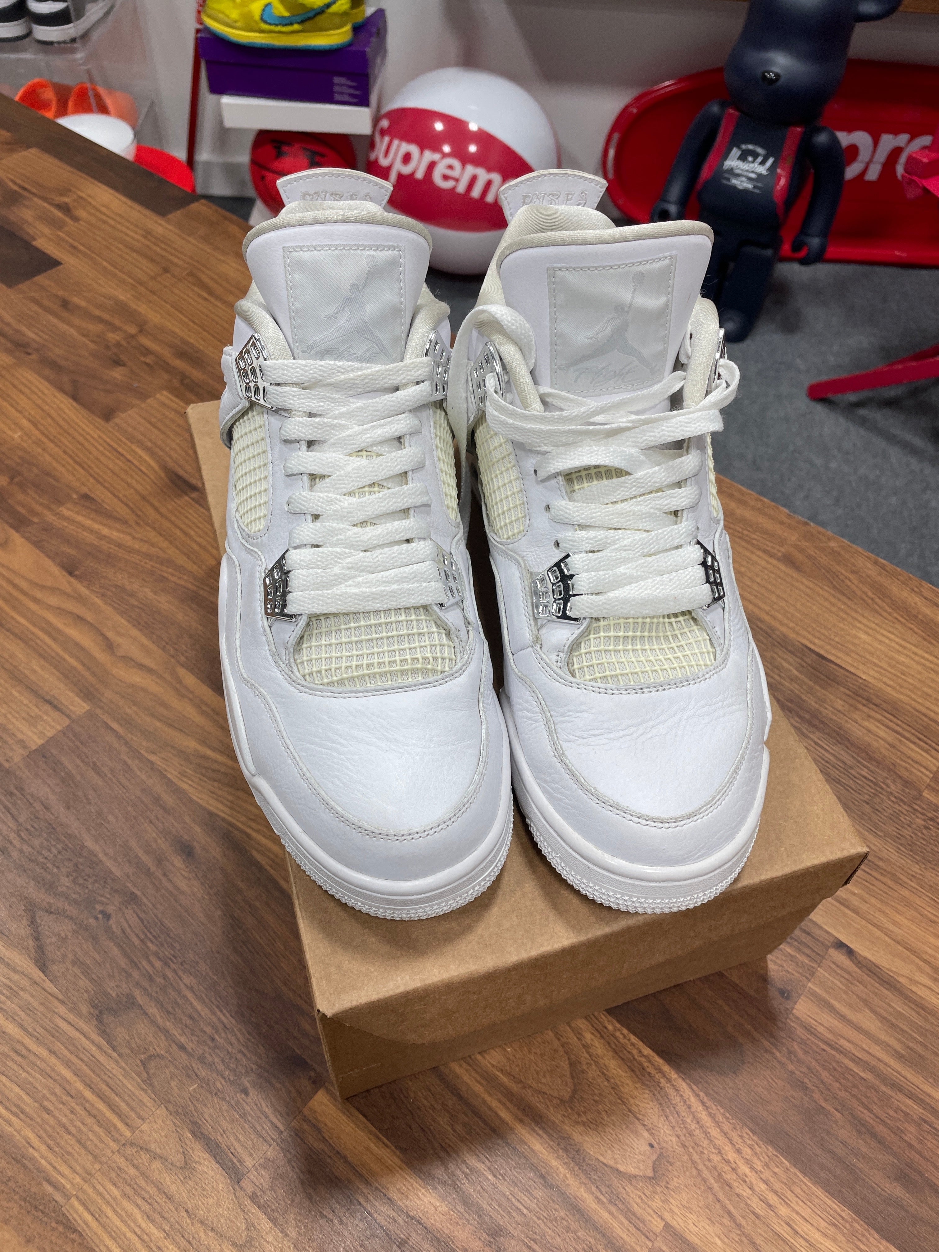 Jordan 4 25th Silver Anniversary Sz 12 REPLACEMENT BOX