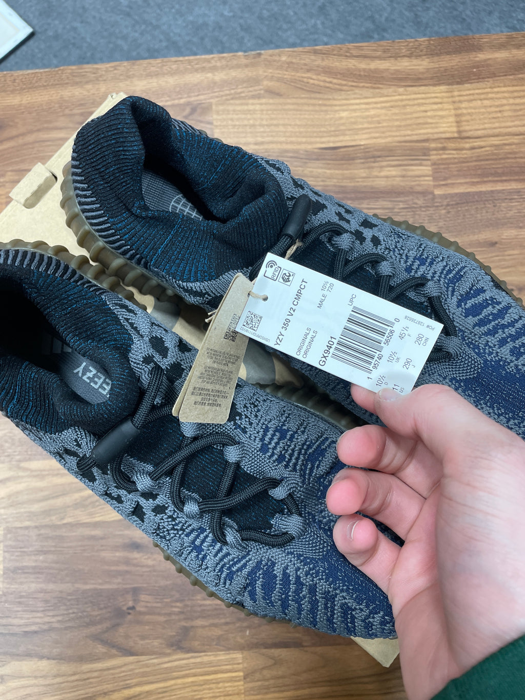 adidas Yeezy 350 V2 CMPCT Slate Blue Sz 11