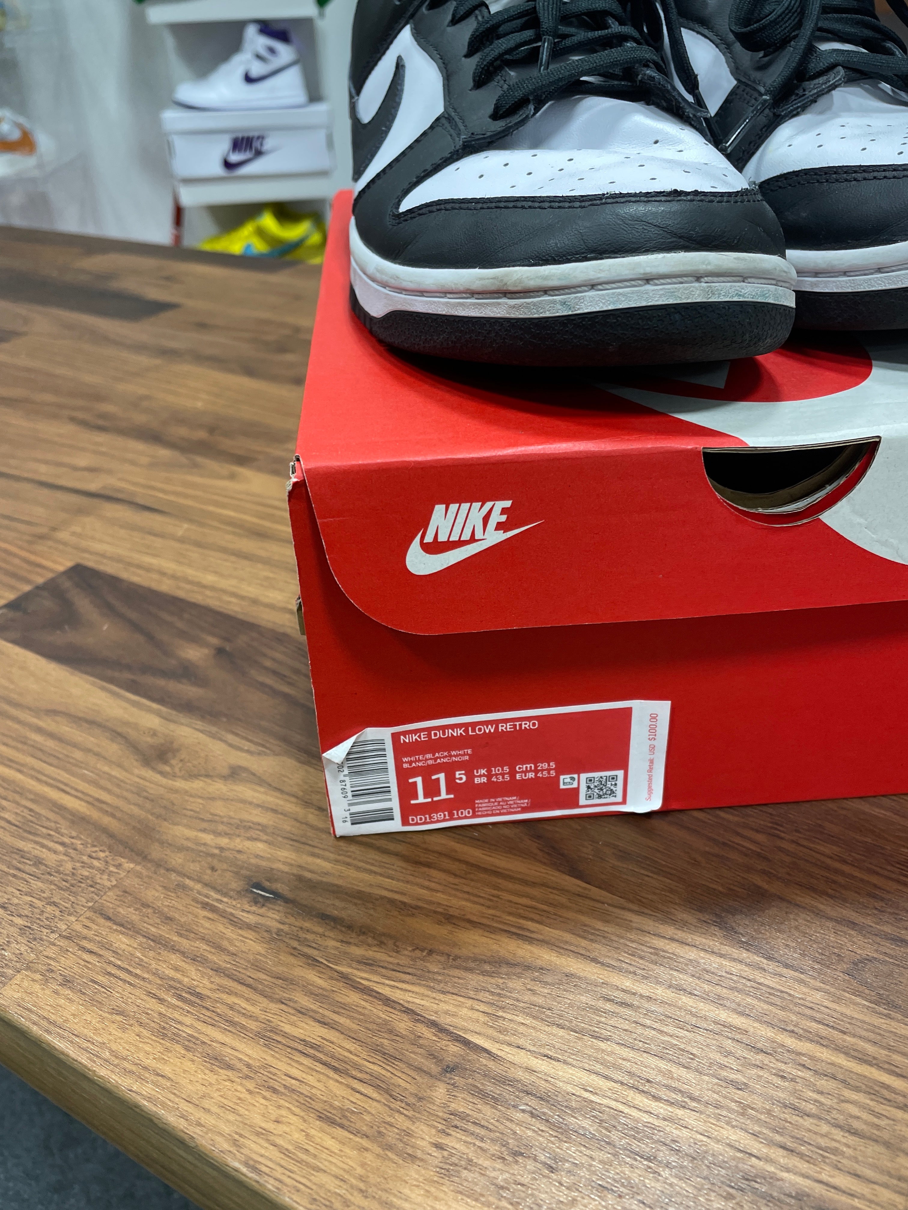 Nike Dunk Low Panda Sz 11.5