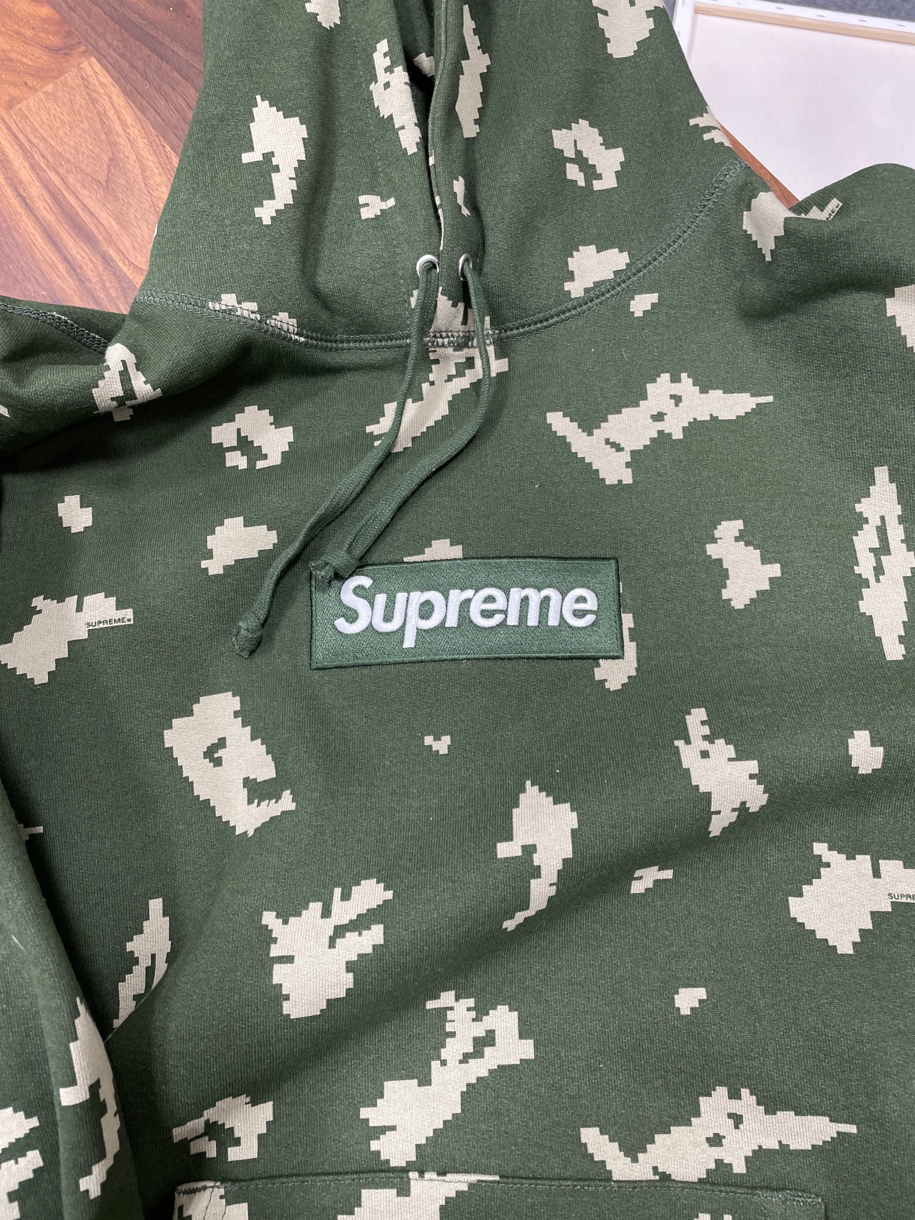 Supreme Box Logo Hoodie Olive Russian Camo Sz L