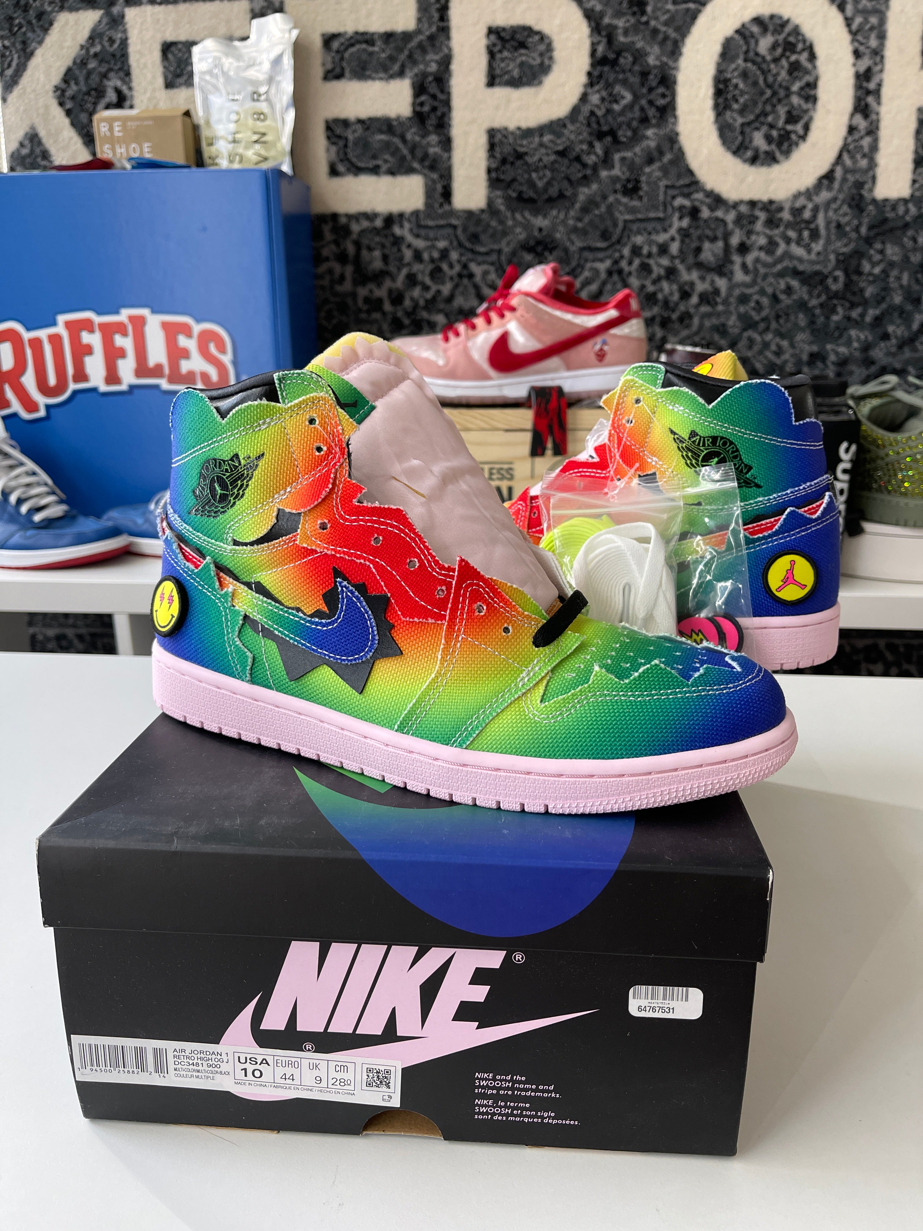 Nike Air Jordan 1 J Balvin Sz 10