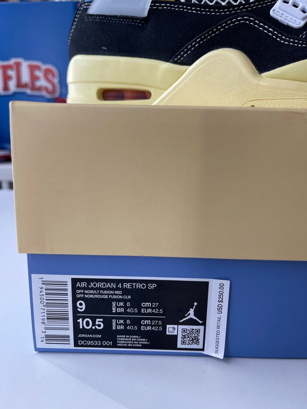 Nike Air Jordan 4 Union Sz 9