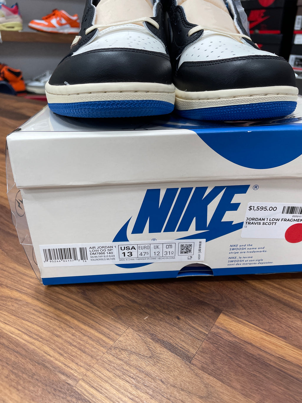 Jordan 1 Low Travis Scott x Fragment Sz 1