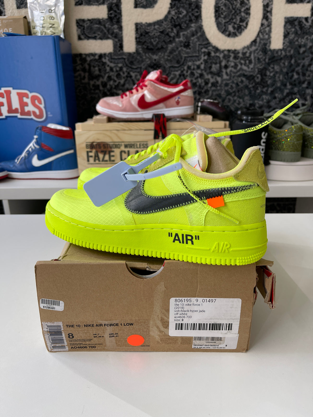 Nike x Off White Air Force 1 Low Sz 8