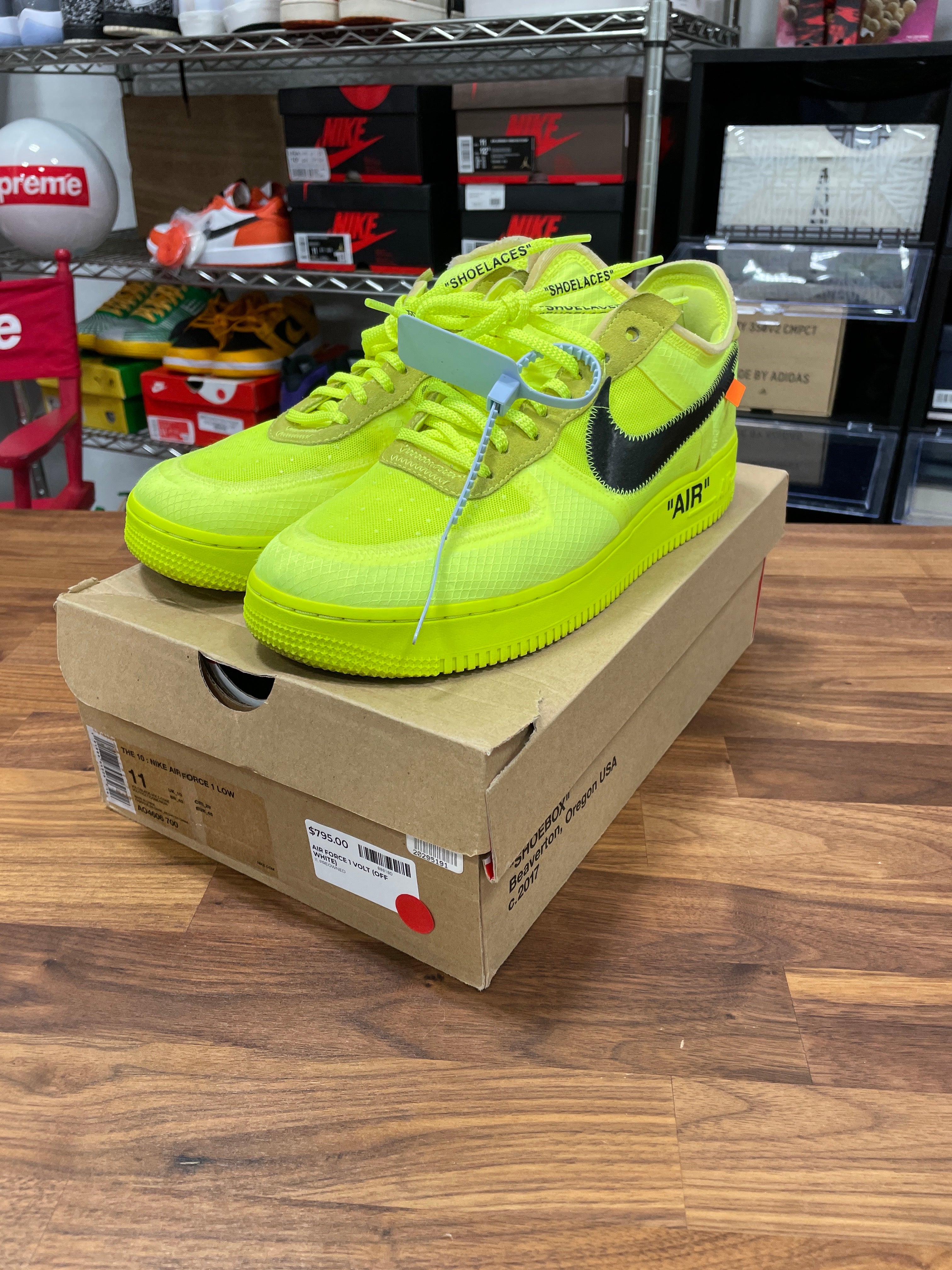Nike x Off White AF1 Volt Sz 11