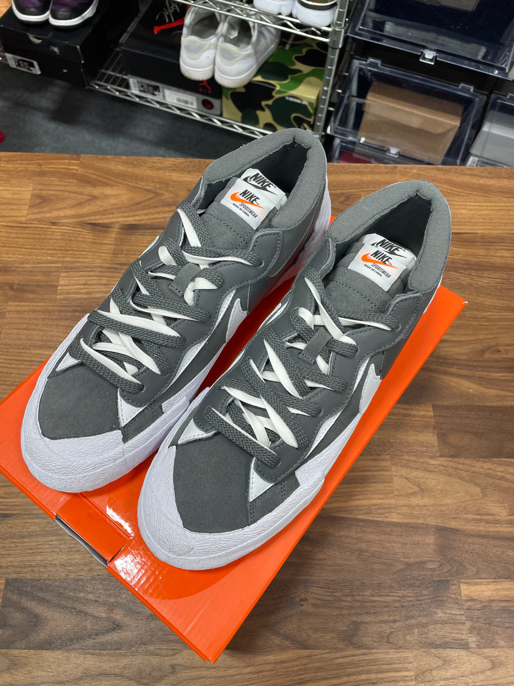 Nike Blazer Low sacai Iron Grey Sz 11.5
