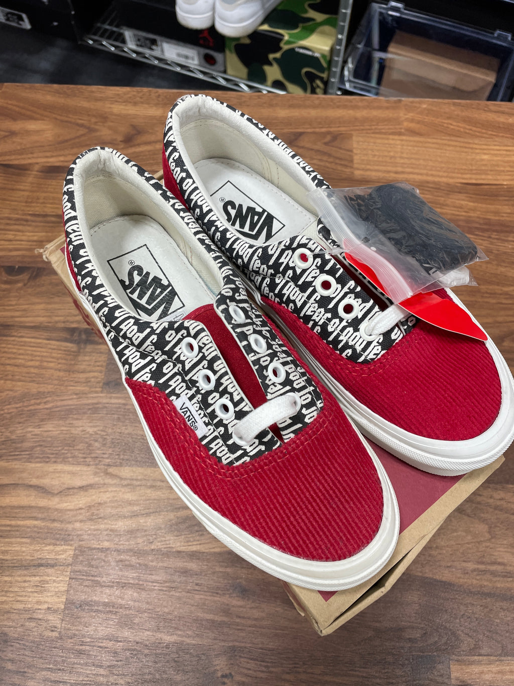 Vans Era 95 DX Fear of God Red Sz 4.5 Mens 6 Women's
