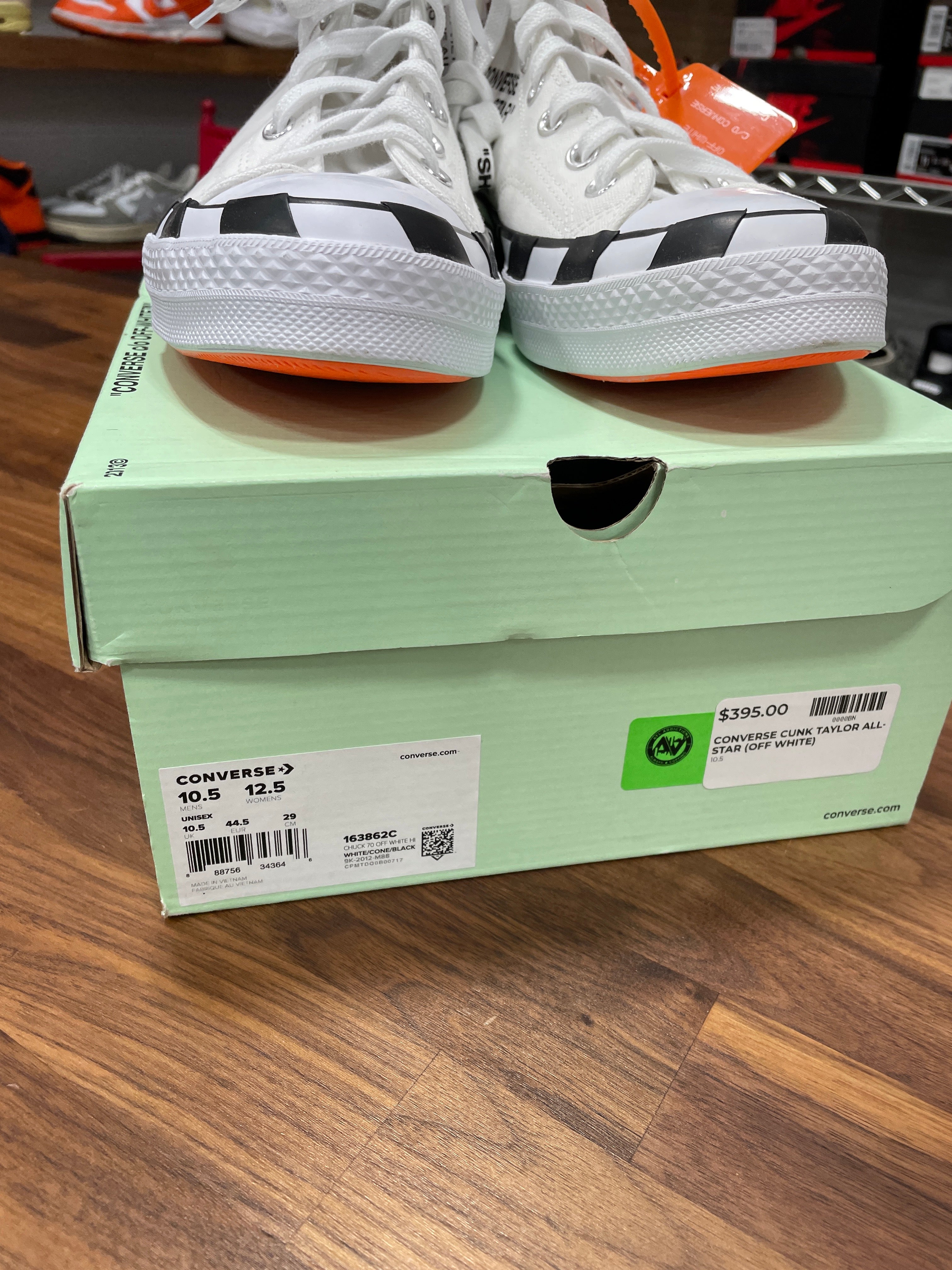 Off White Converse Sz 10.5