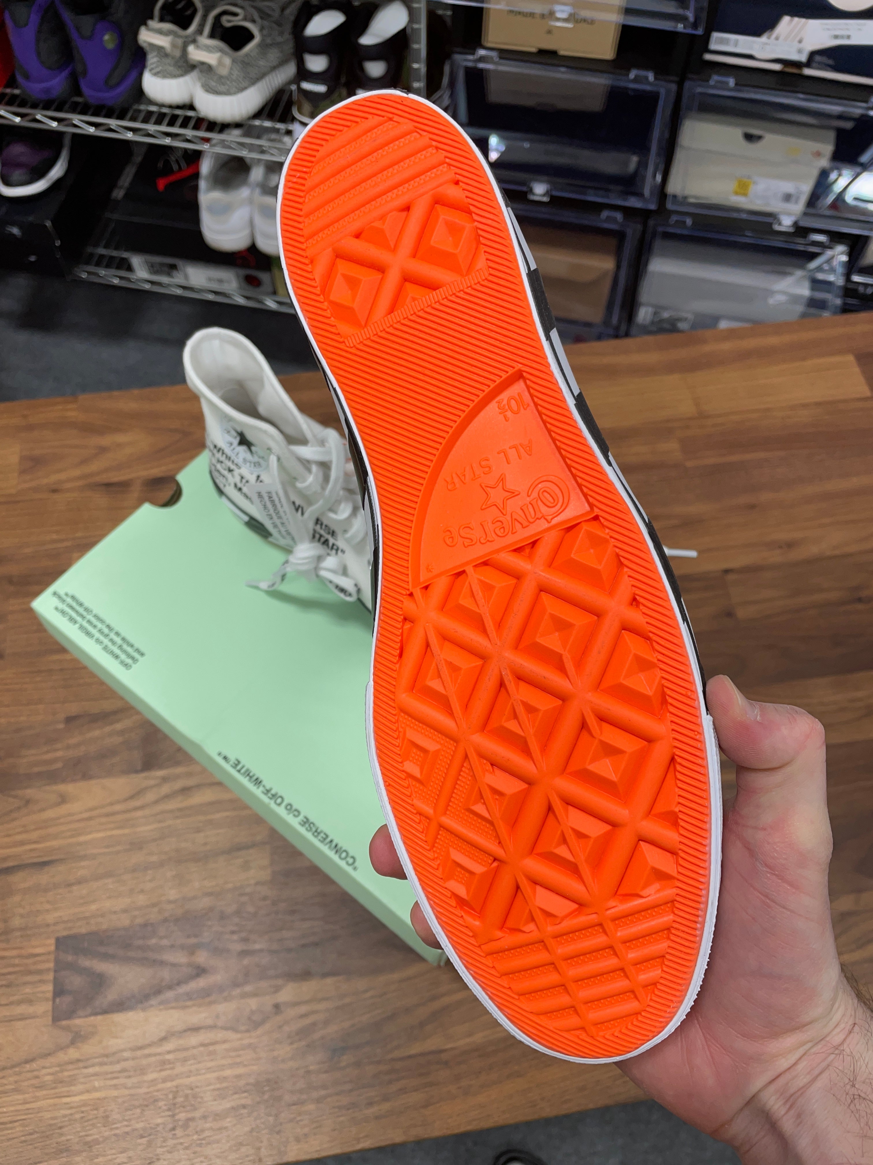 Off White Converse Sz 10.5