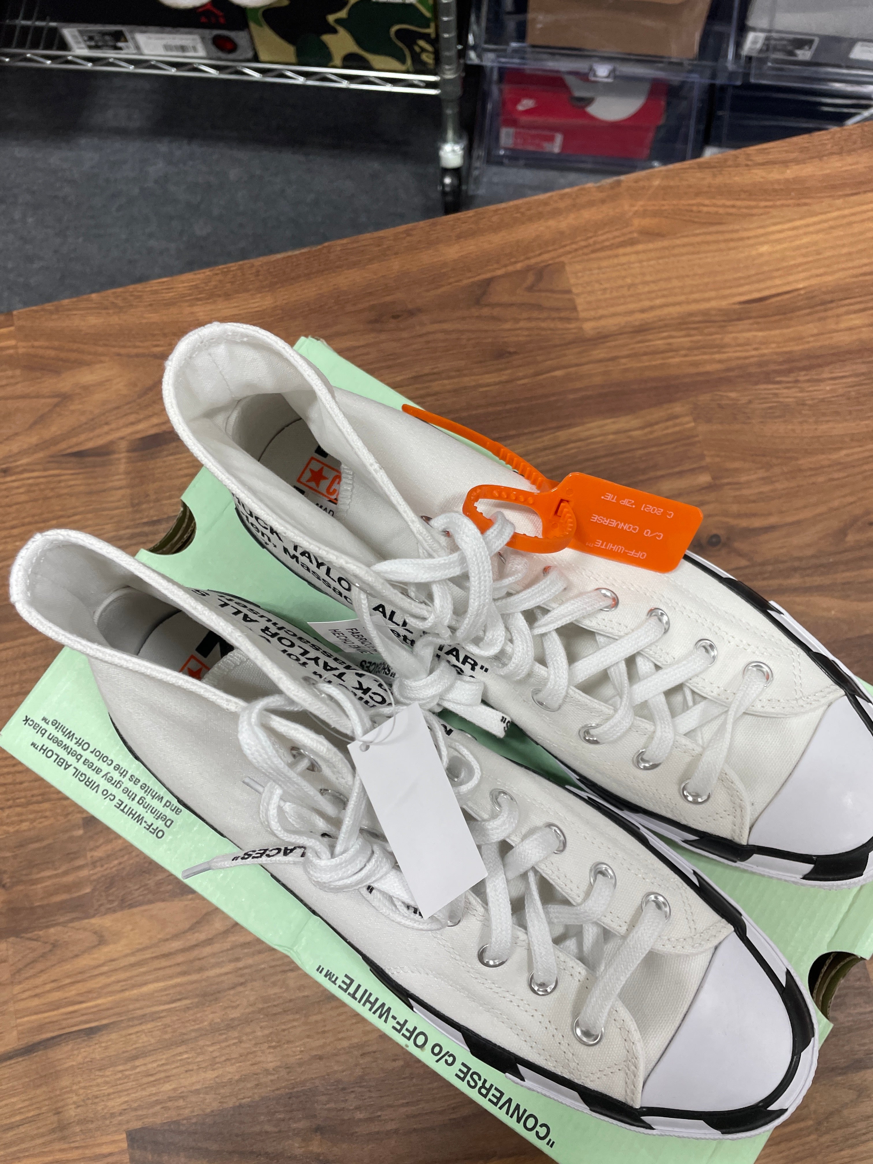 Off White Converse Sz 10.5