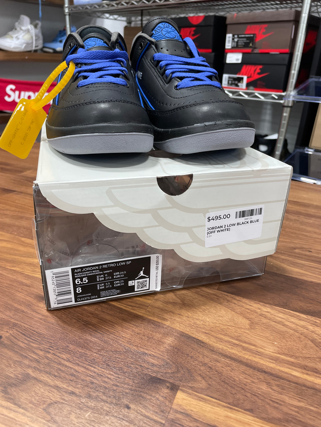 Jordan 2 Low Off White Sz 6.5M/8W