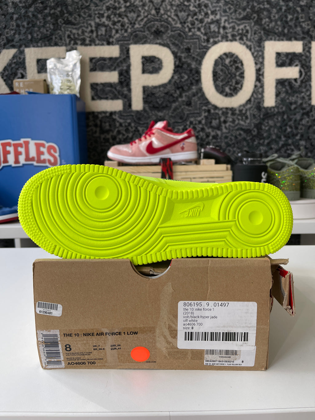 Nike x Off White Air Force 1 Low Sz 8
