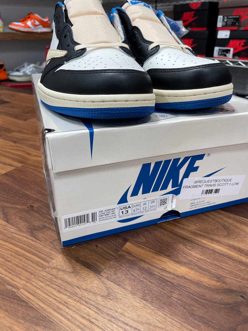 Jordan 1 Low Travis Scott x Fragment Sz 13