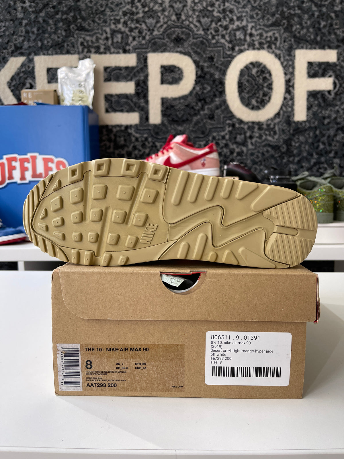 Nike x Off White Air Max 90 Desert Ore Sz 8