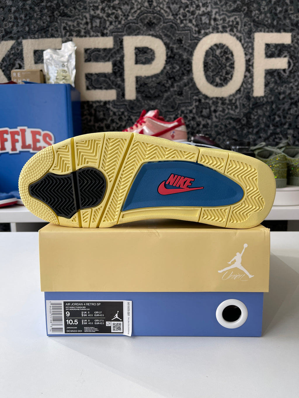 Nike Air Jordan 4 Union Sz 9