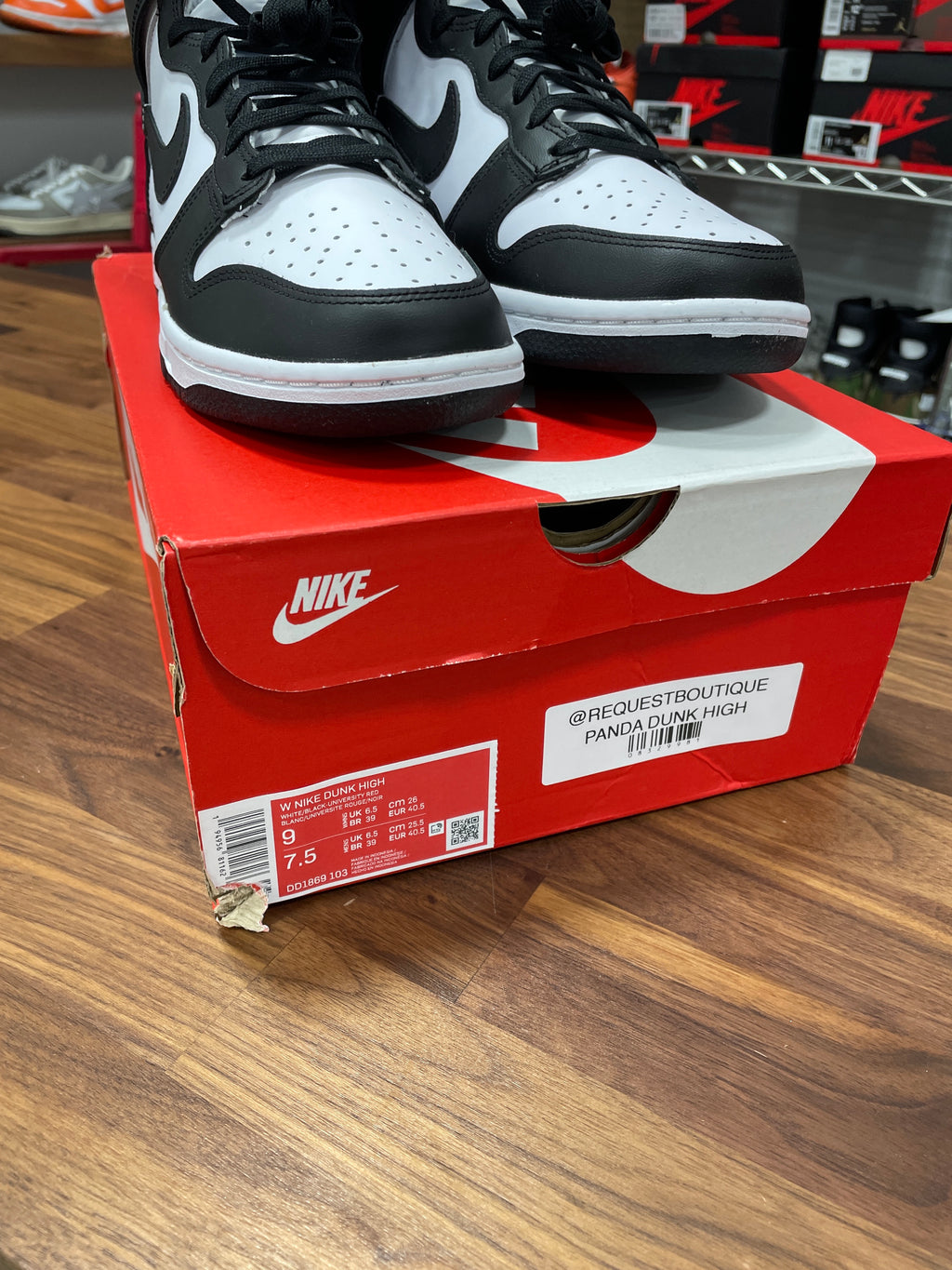 Nike Dunk High Panda Sz 7.5M (9 Womens)