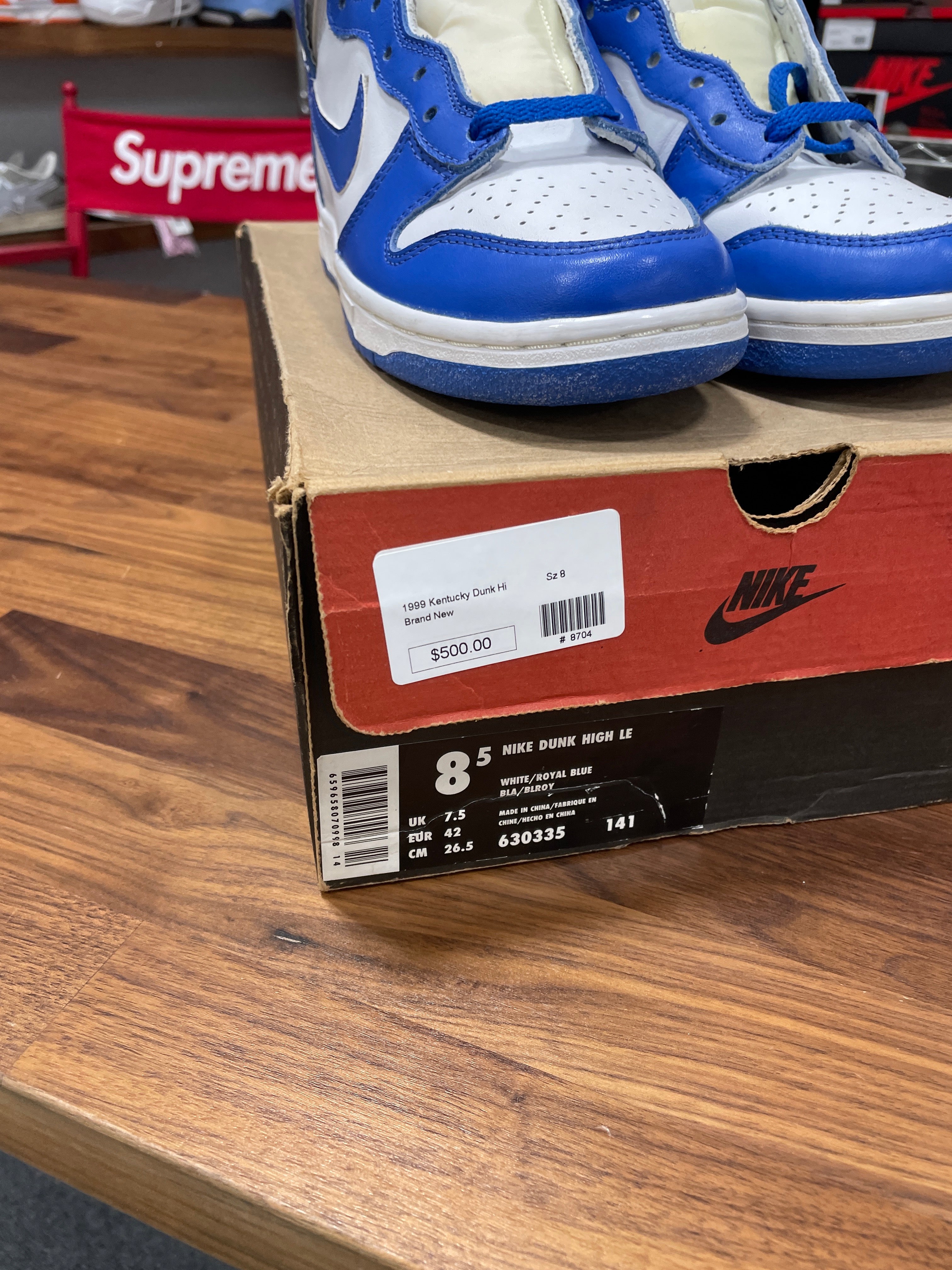 Nike Dunk Kentucky 1999 Sz 8.5