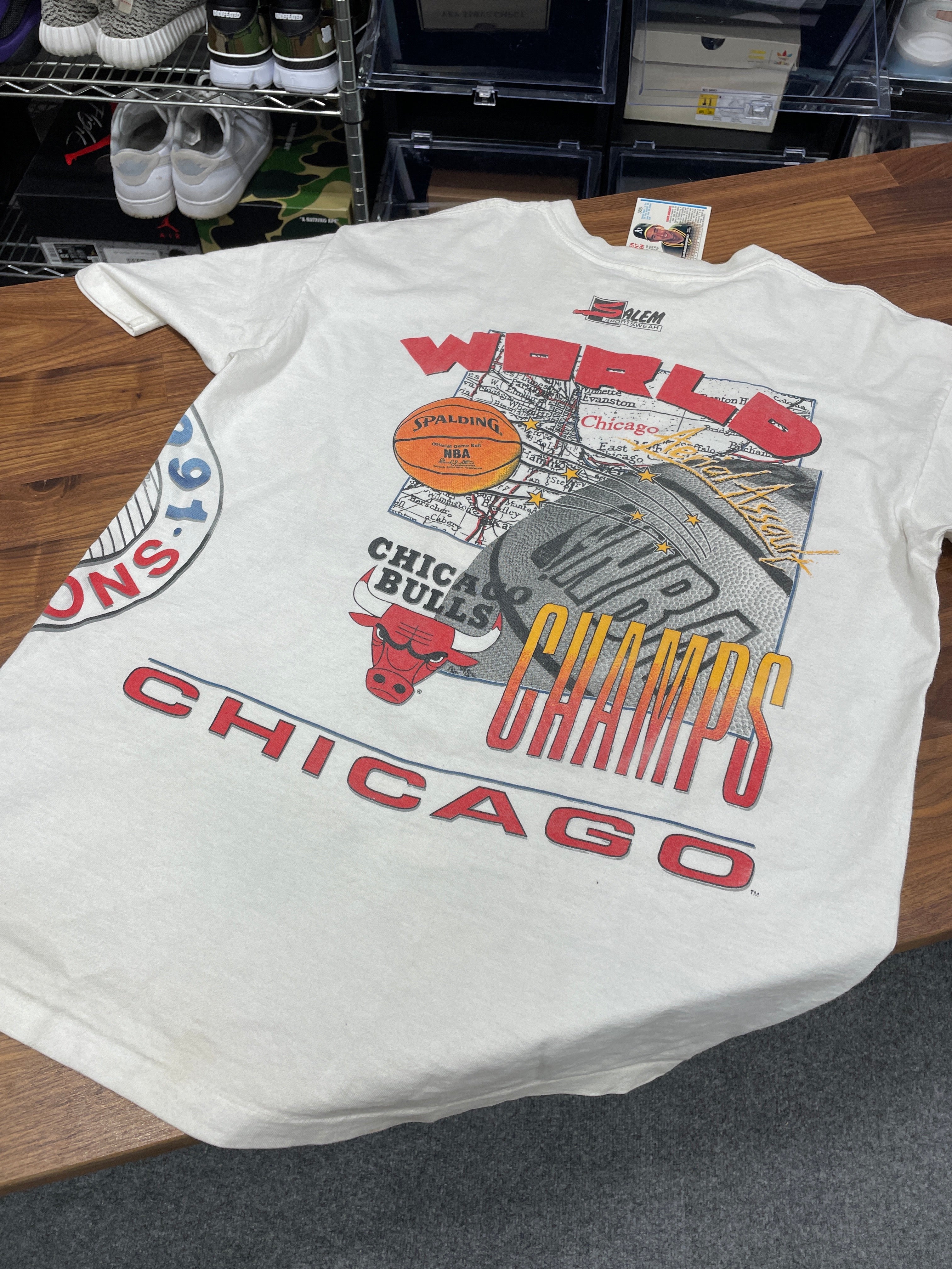 Vintage 1991 Chicago Bulls Tee Sz L