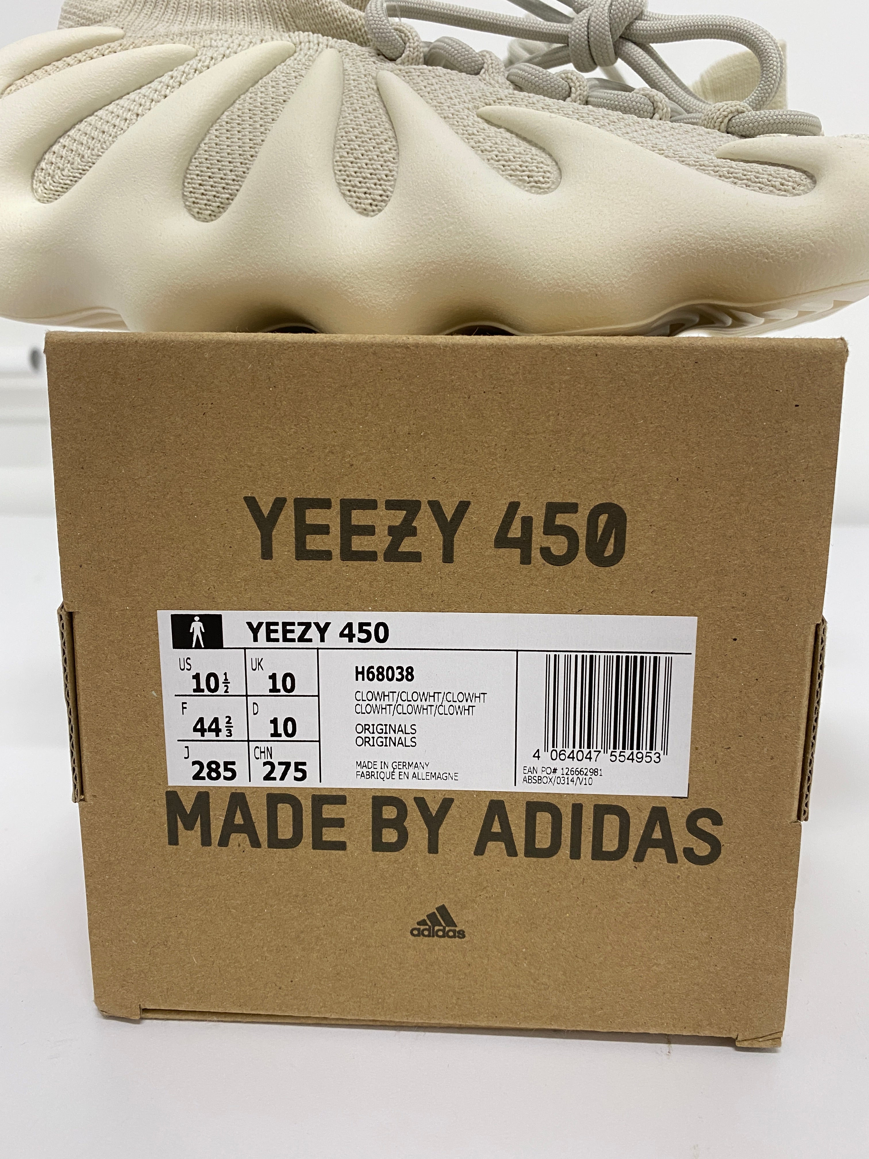 Yeezy 450 Cloud White Sz 10.5