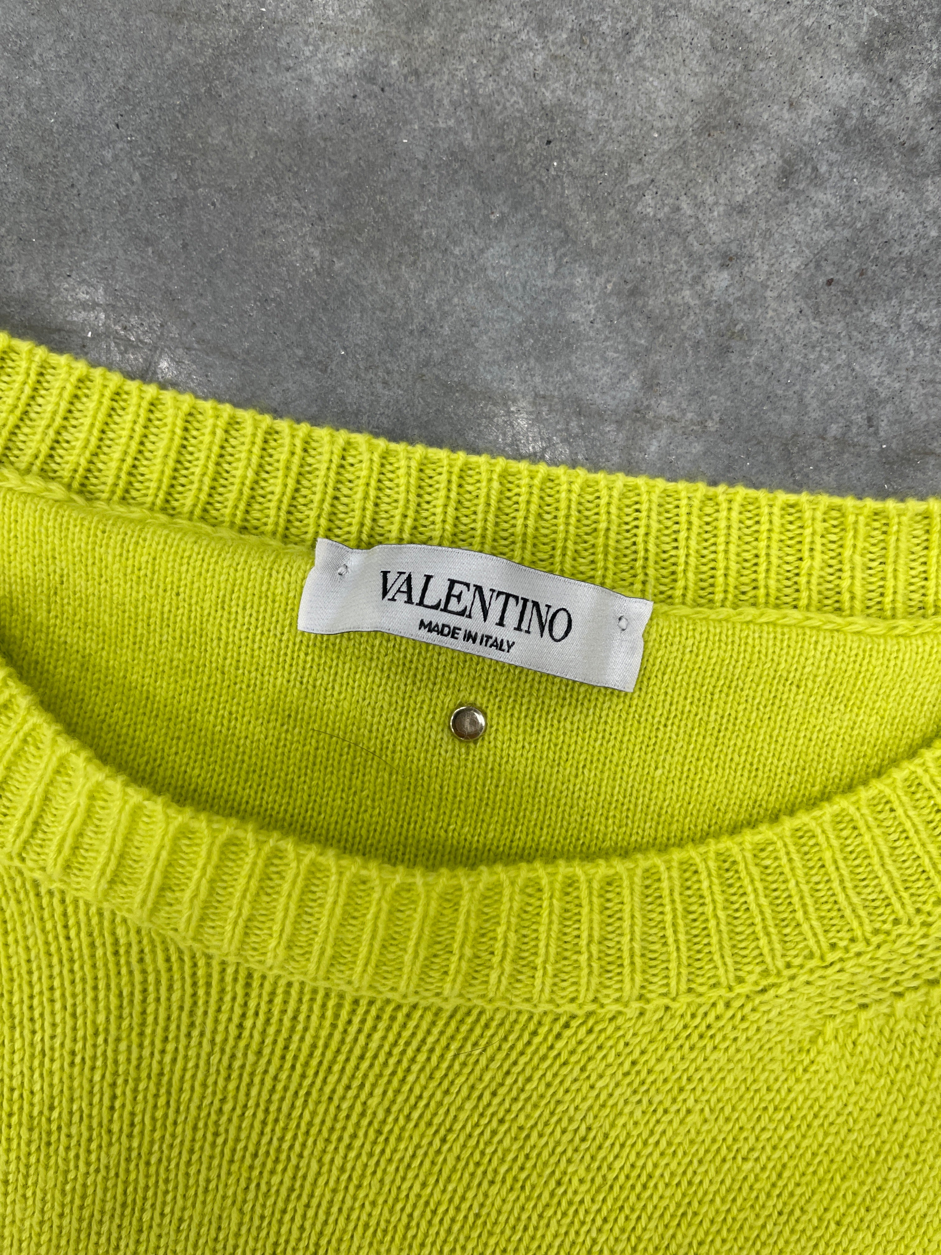 Valentino Sweater Acid Green Size XL