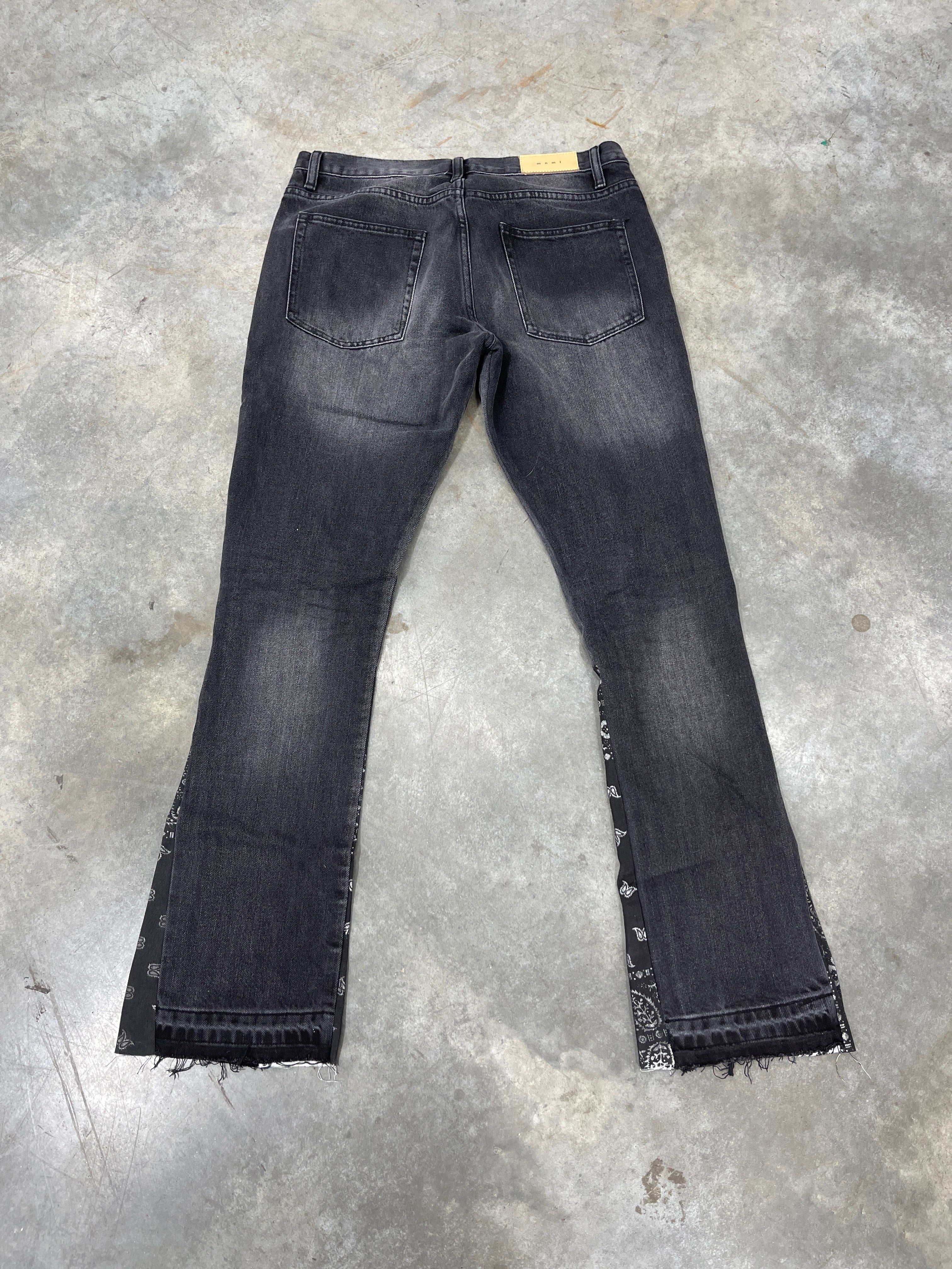 MNML Flared Bandana Denim sz 32