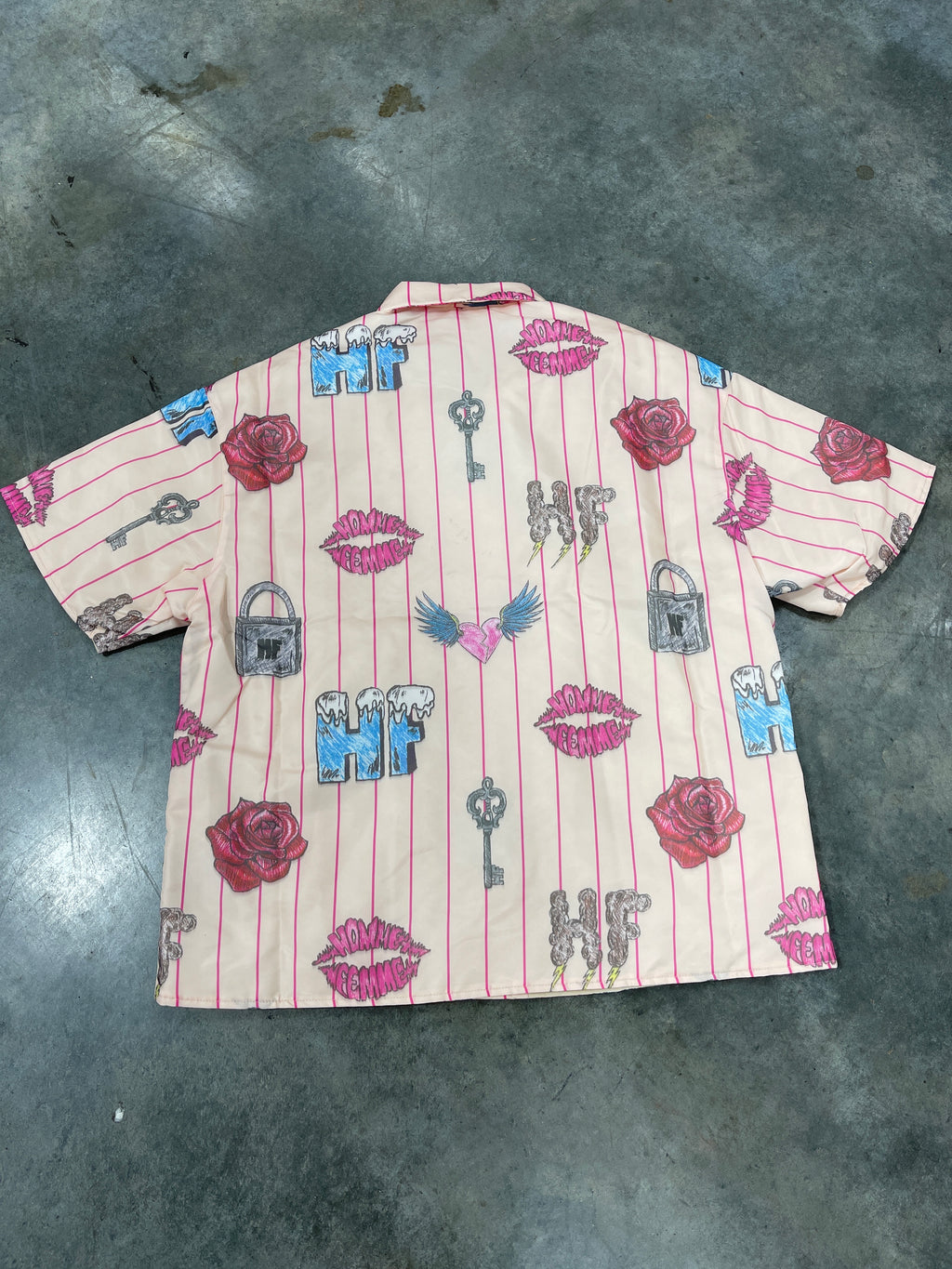 HFLA Doodle Puffer Shirt Sz L